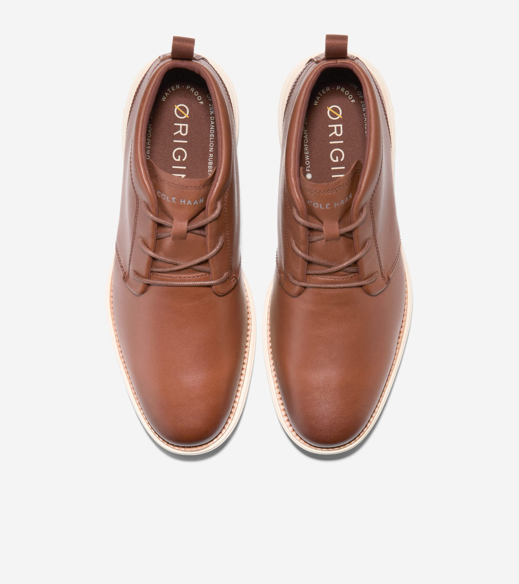 Men's ØriginalGrand Remastered Waterproof Chukka Boots-Woodbury-Ivory