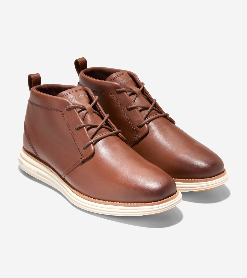 Men's ØriginalGrand Remastered Waterproof Chukka Boots-Woodbury-Ivory