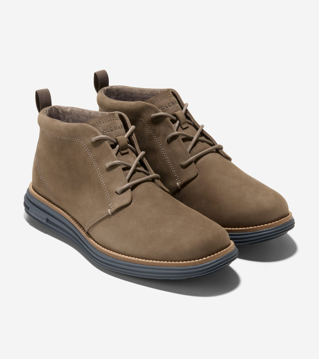 Men's ØriginalGrand Remastered Waterproof Chukka Boots-Irish Coffee-Gray Pinstripe