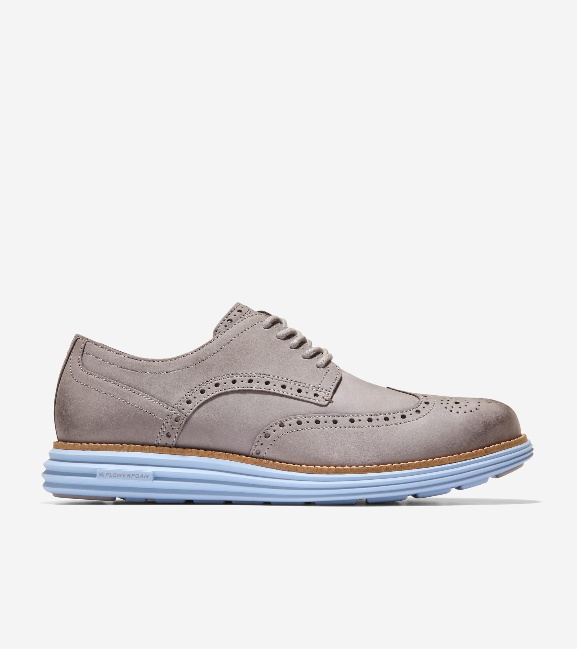 Men's ØriginalGrand Remastered Wingtip Oxfords in Grey | Cole Haan