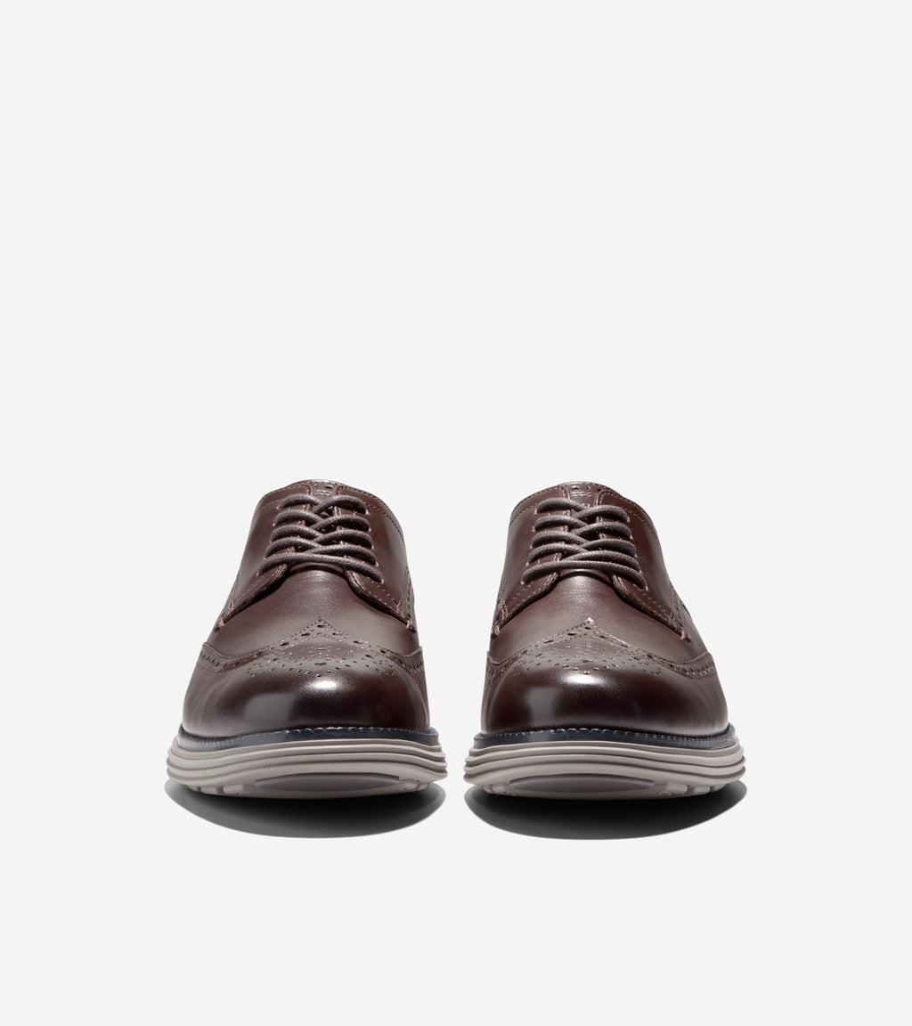 Men's ØriginalGrand Remastered Wingtip Oxfords-Dark Chocolate-Navy Blazer