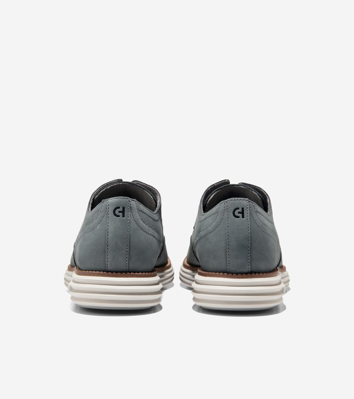 Men's ØriginalGrand Remastered Wingtip Oxfords-Gray Pinstripe-Dark Natural