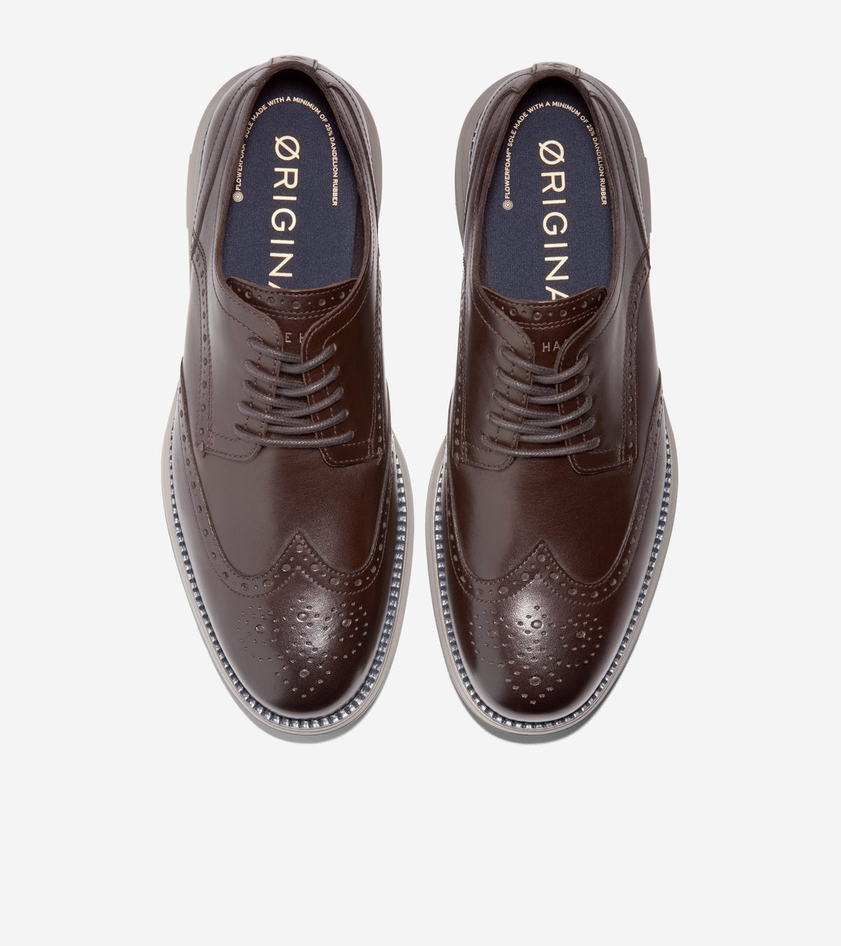 Men's ØriginalGrand Remastered Wingtip Oxfords-Dark Chocolate-Navy Blazer