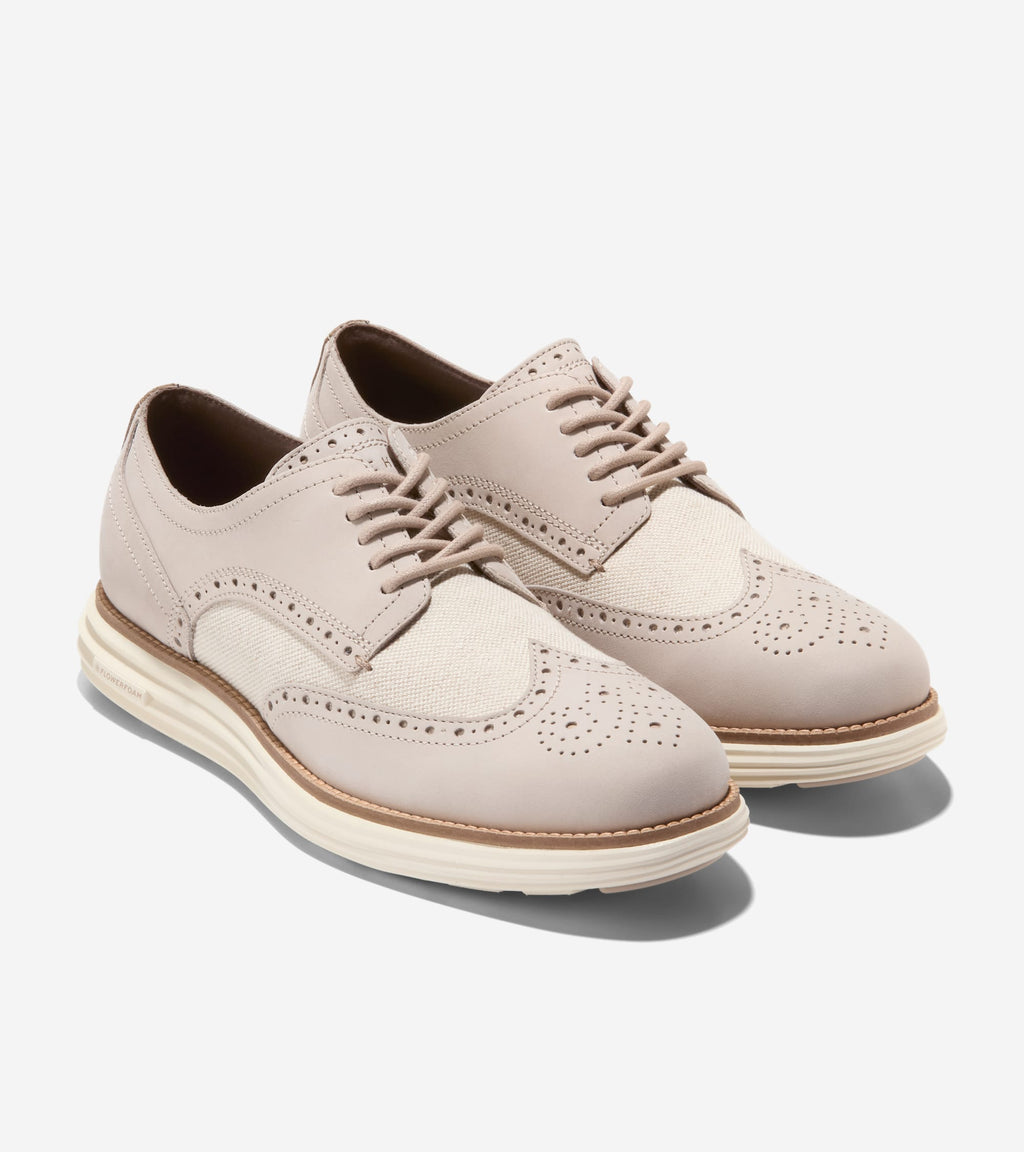 Men's ØriginalGrand Remastered Wingtip Oxfords-Natural-Ivory