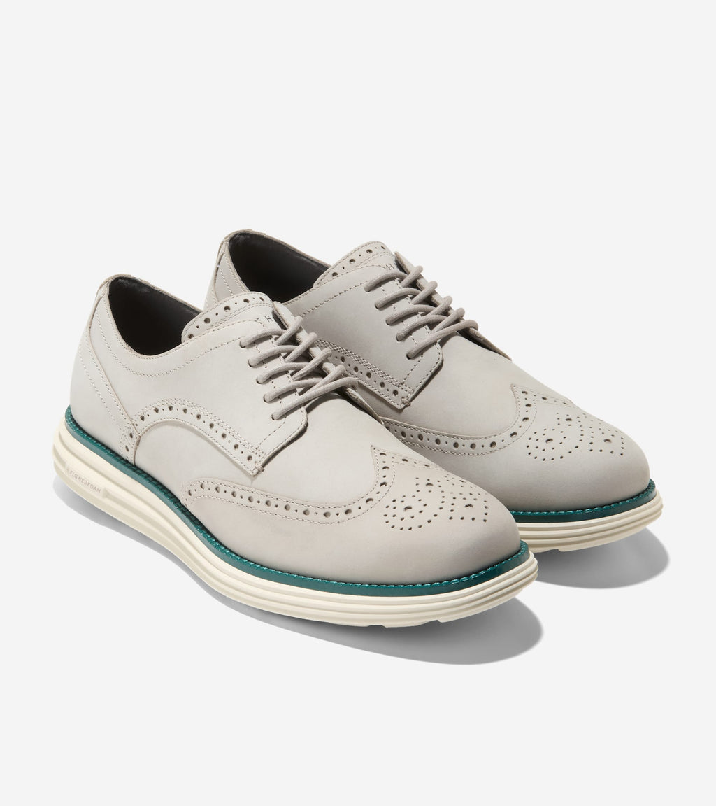 Men's ØriginalGrand Remastered Wingtip Oxfords-Dove-Mediterranea-Ivory