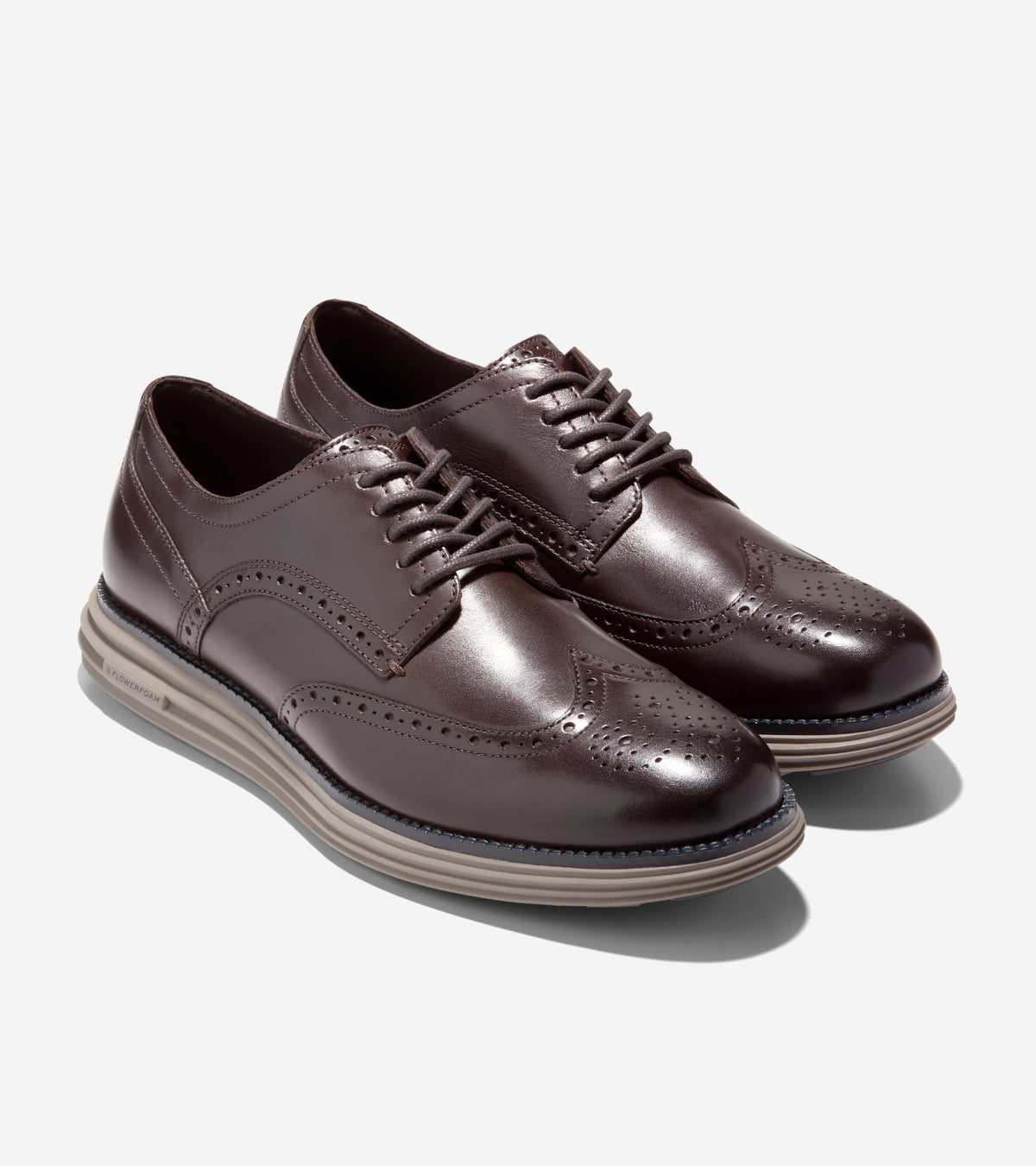 Men's ØriginalGrand Remastered Wingtip Oxfords-Dark Chocolate-Navy Blazer