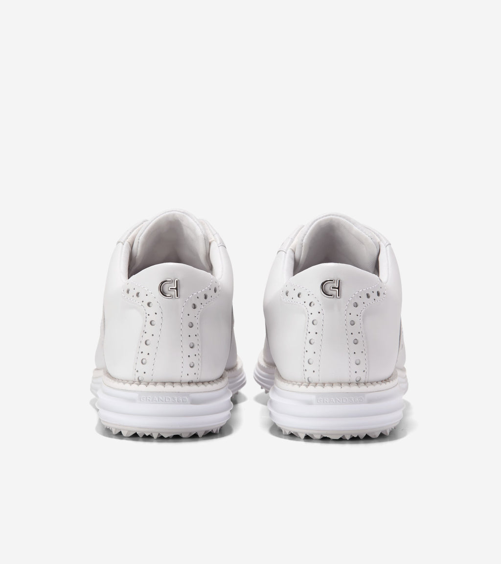 Women's ØriginalGrand Saddle Golf Shoes-Optic White-Glacier Gray