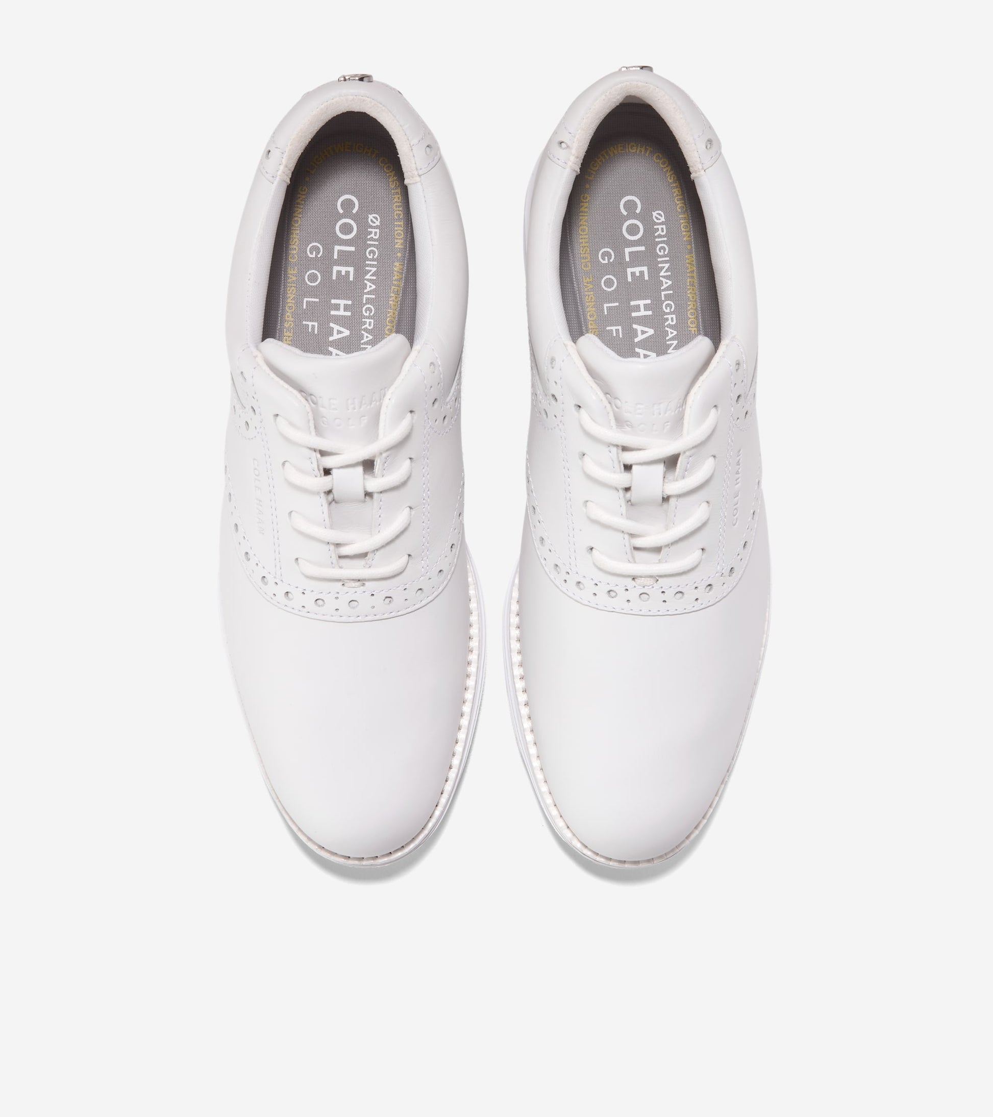 Women's ØriginalGrand Saddle Golf Shoes-Optic White-Glacier Gray