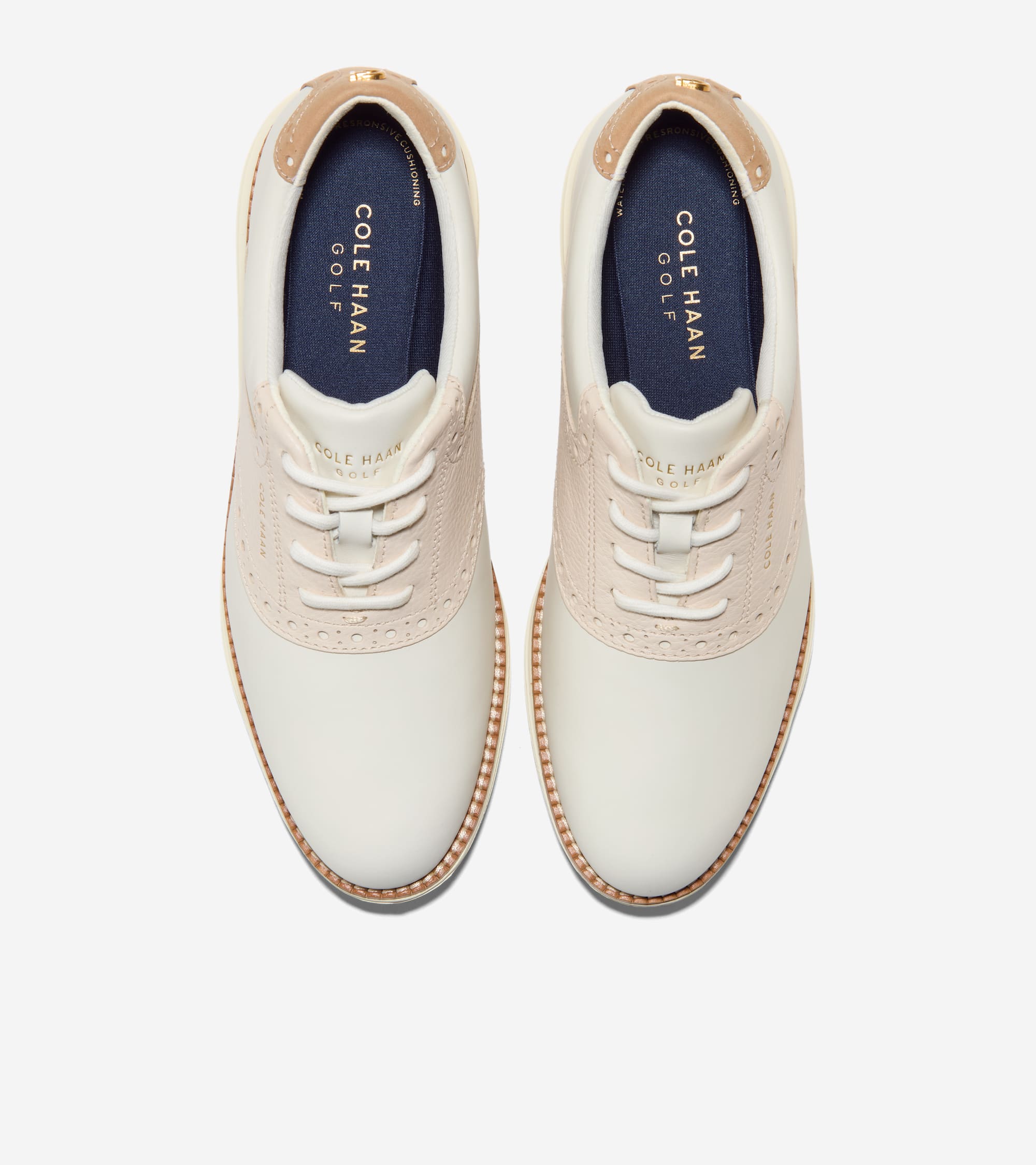 Women's ØriginalGrand Saddle Golf Shoes in White | Cole Haan