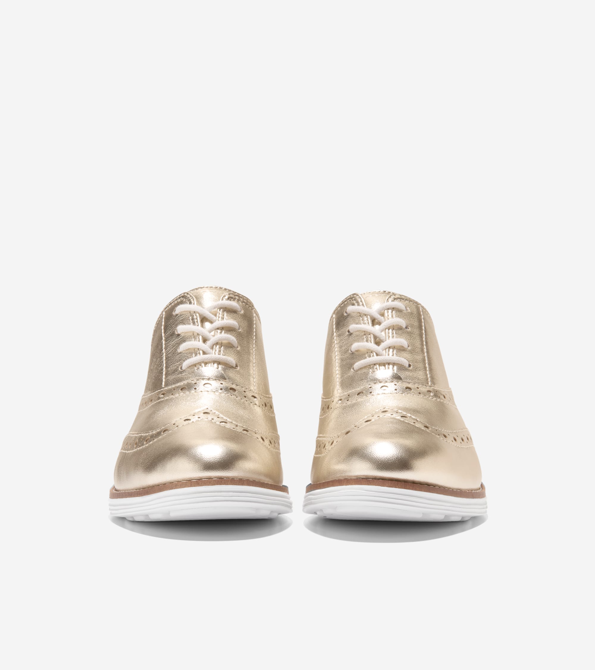 Women's ØriginalGrand Wingtip Oxfords in Gold | Cole Haan