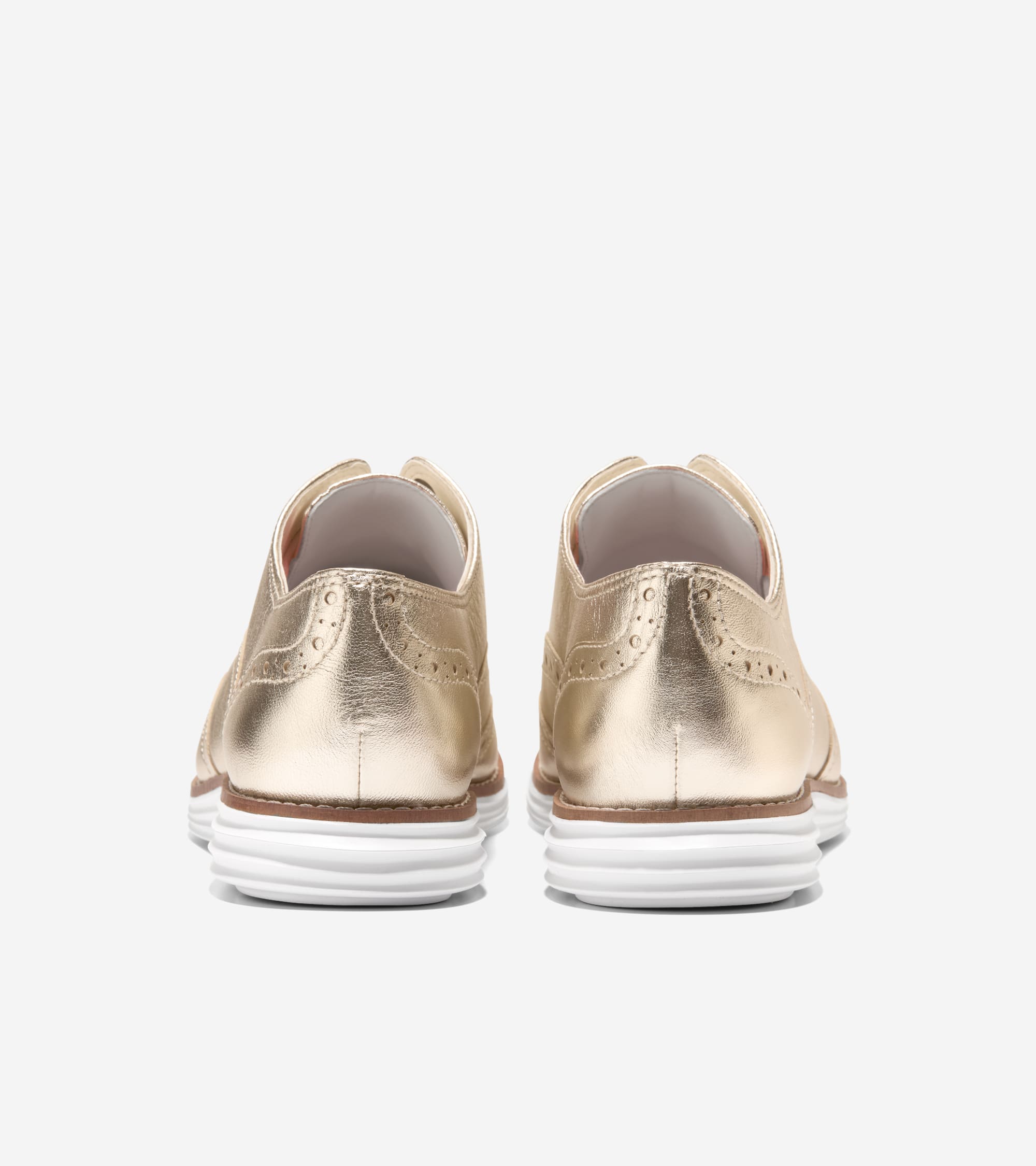 Women's ØriginalGrand Wingtip Oxfords in Gold | Cole Haan
