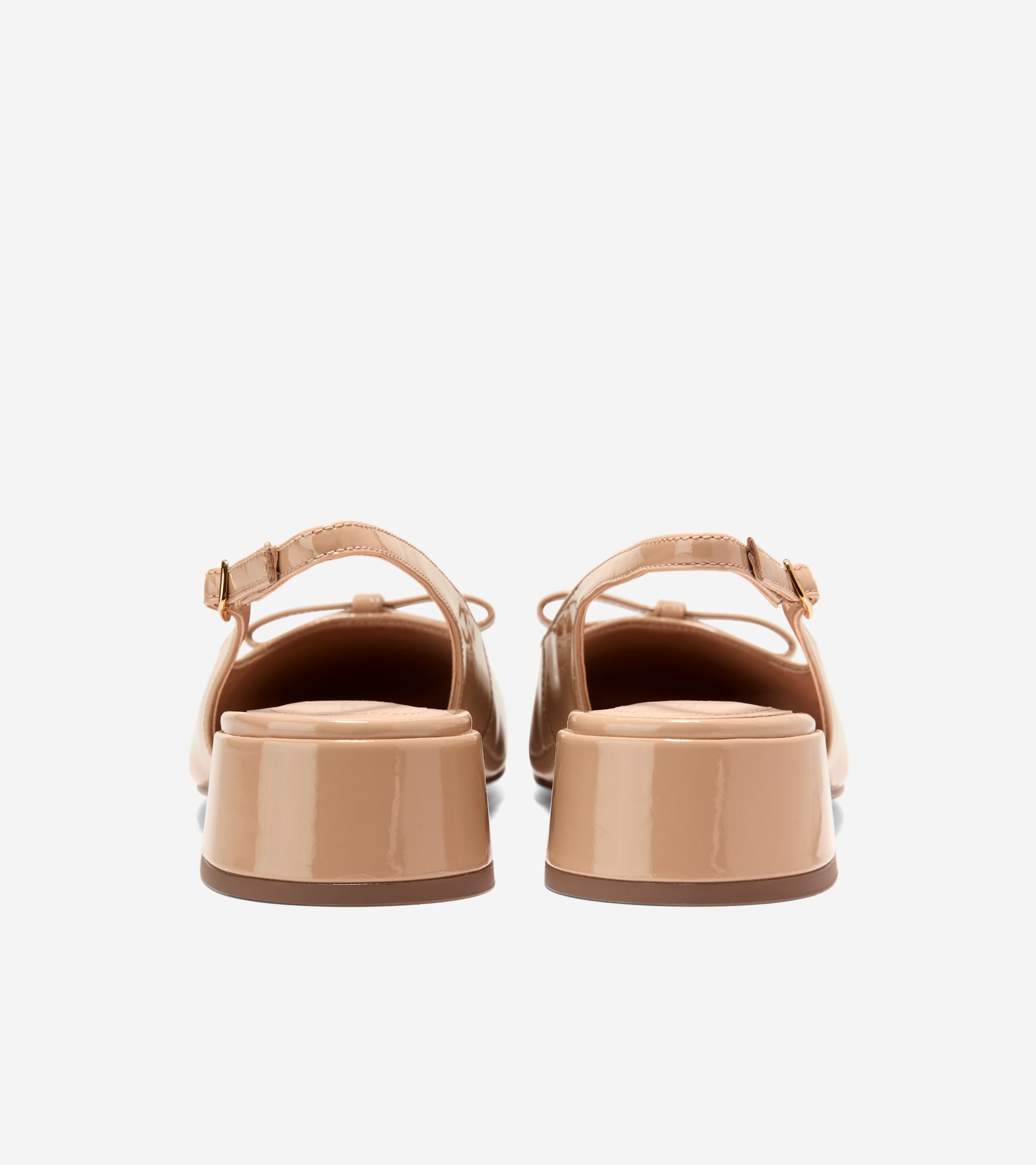 Women's Patsy Bow Slingback Pumps-Tuscan Sand Patent