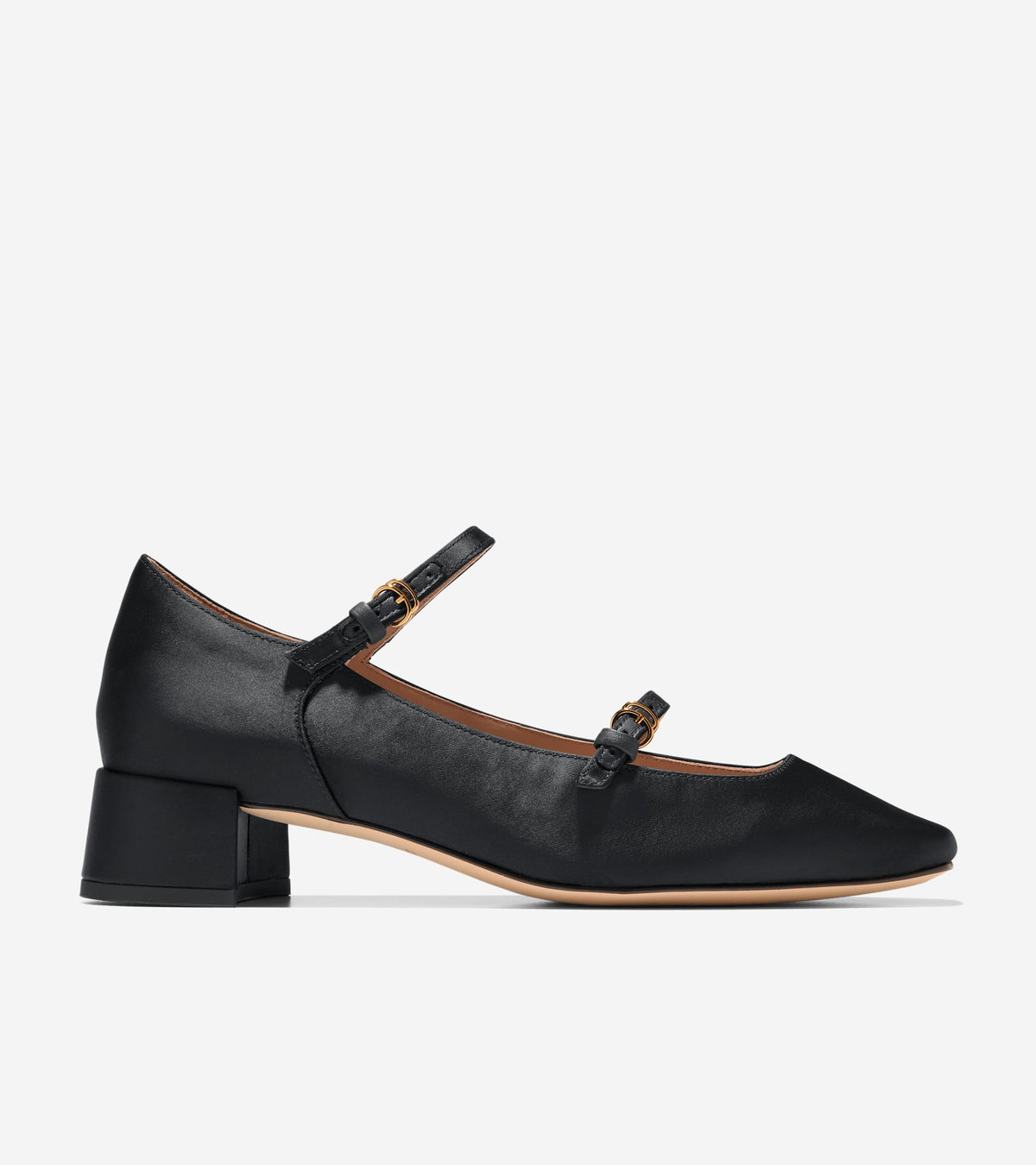 Women's Paxton Mary Jane Pump-Black Satin