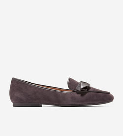 Women's Payson Soft Bow Loafers-Dark Chocolate