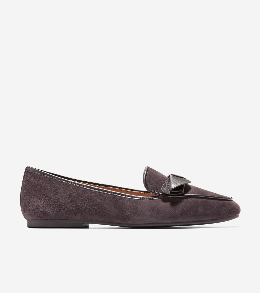 Women's Payson Soft Bow Loafers-Dark Chocolate