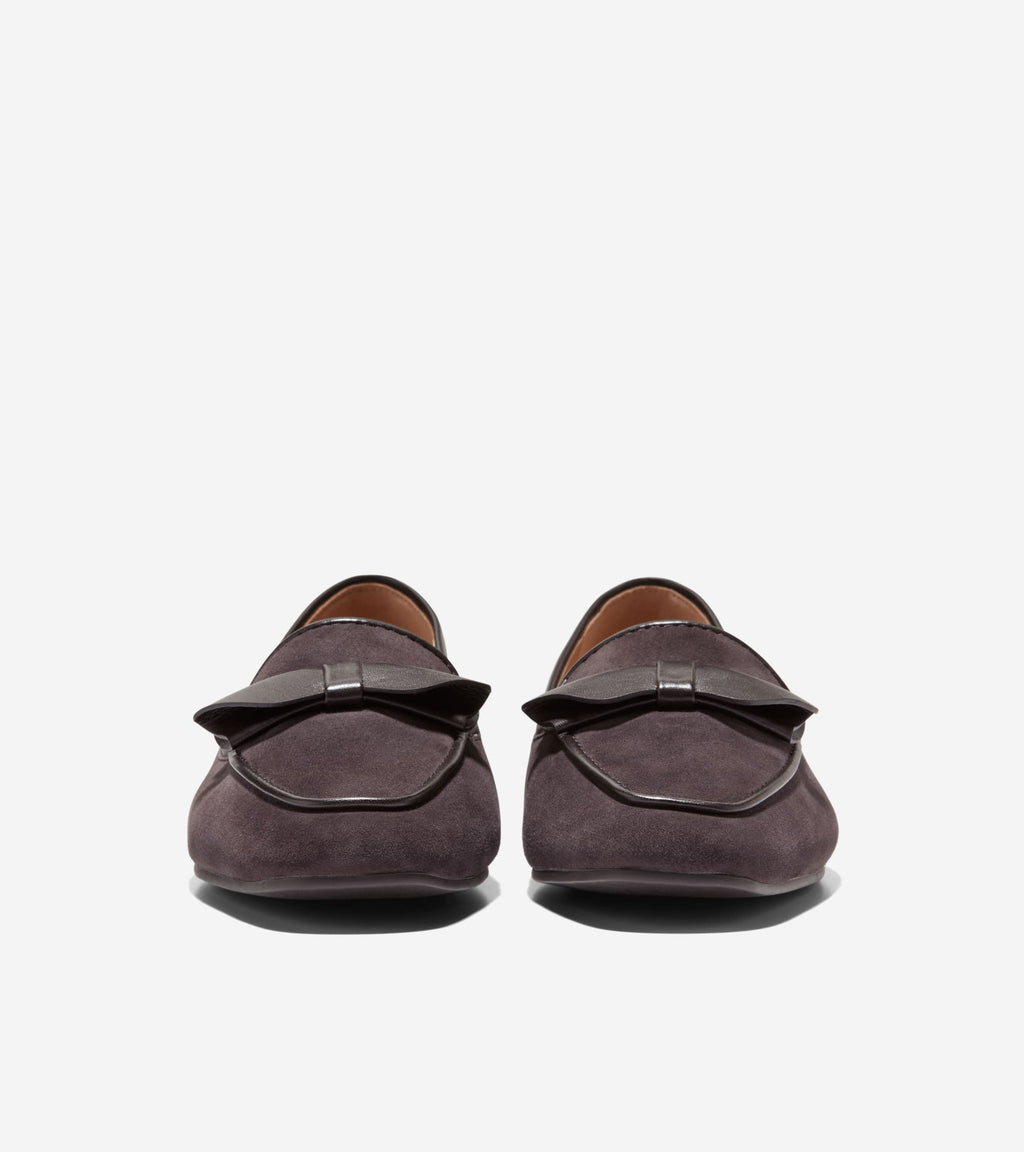 Women's Payson Soft Bow Loafers-Dark Chocolate