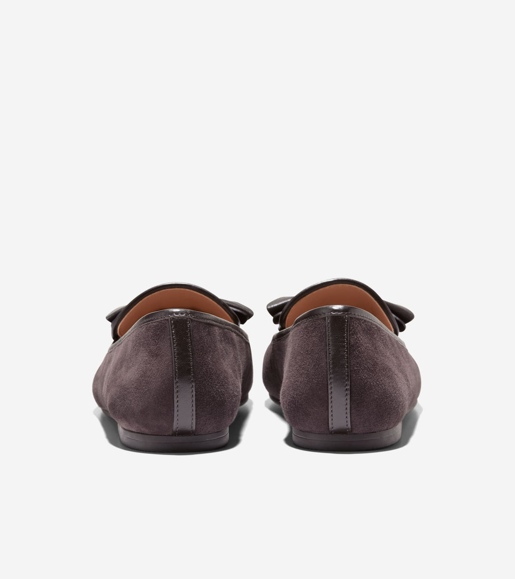 Women's Payson Soft Bow Loafers-Dark Chocolate