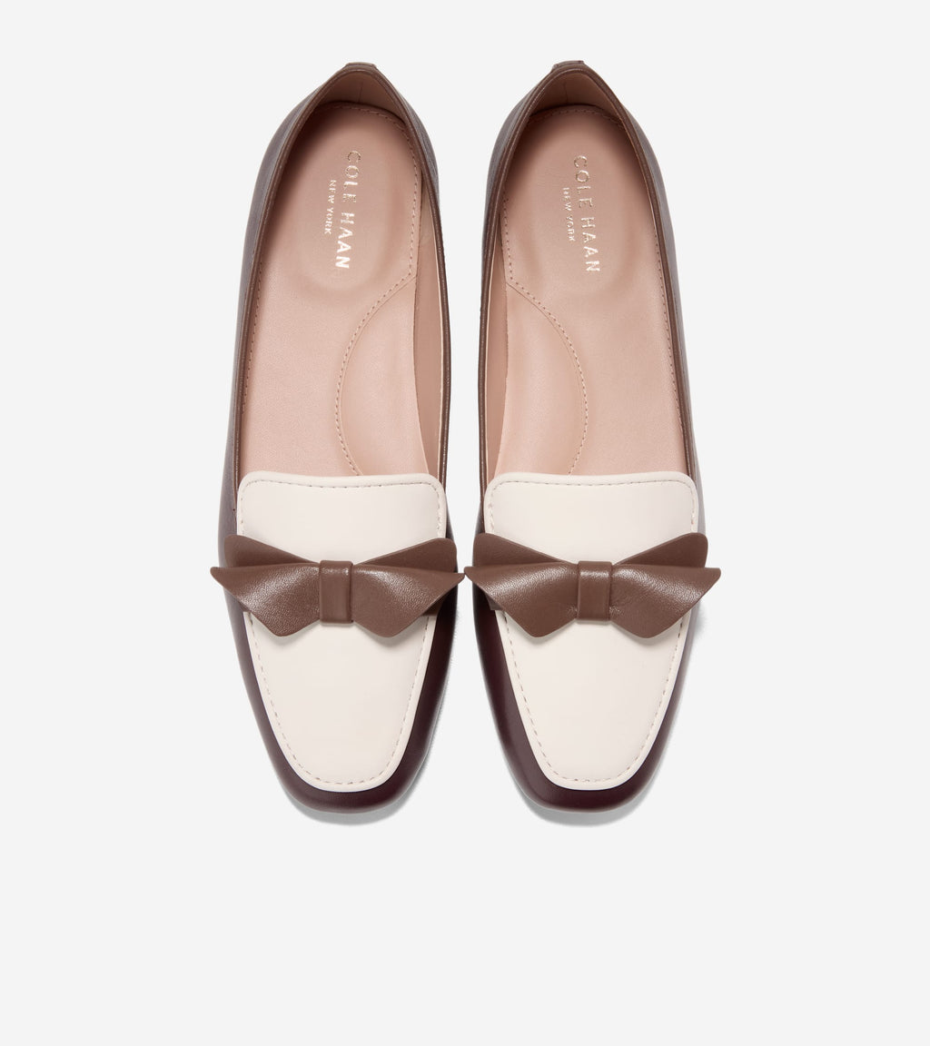 Women's Payson Soft Bow Loafers-Bloodstone-Fondue Fudge-Ivory