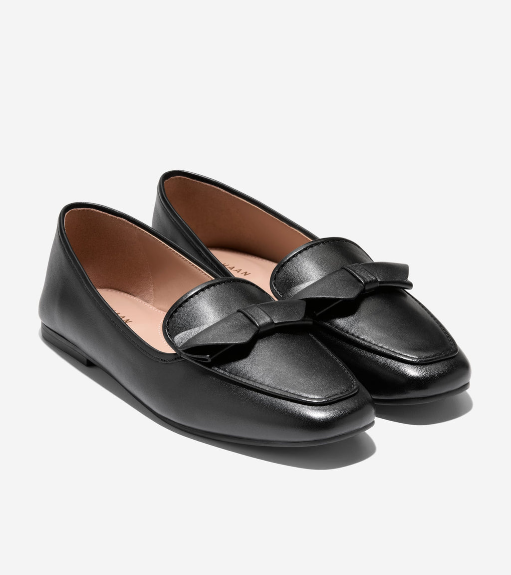 Women's Payson Soft Bow Loafers-Black