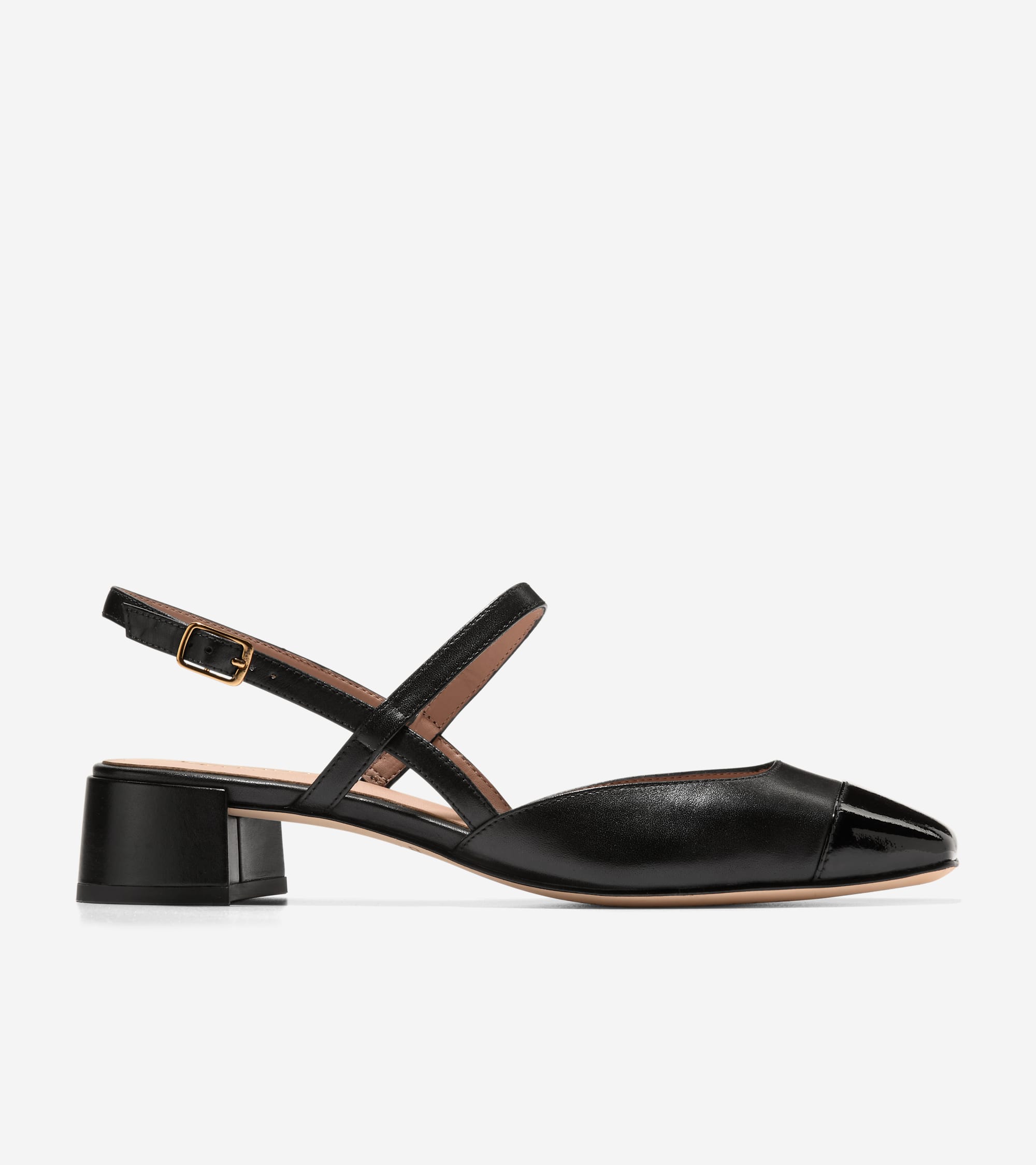 Women's Pella Block Heel Slingback in Black | Cole Haan