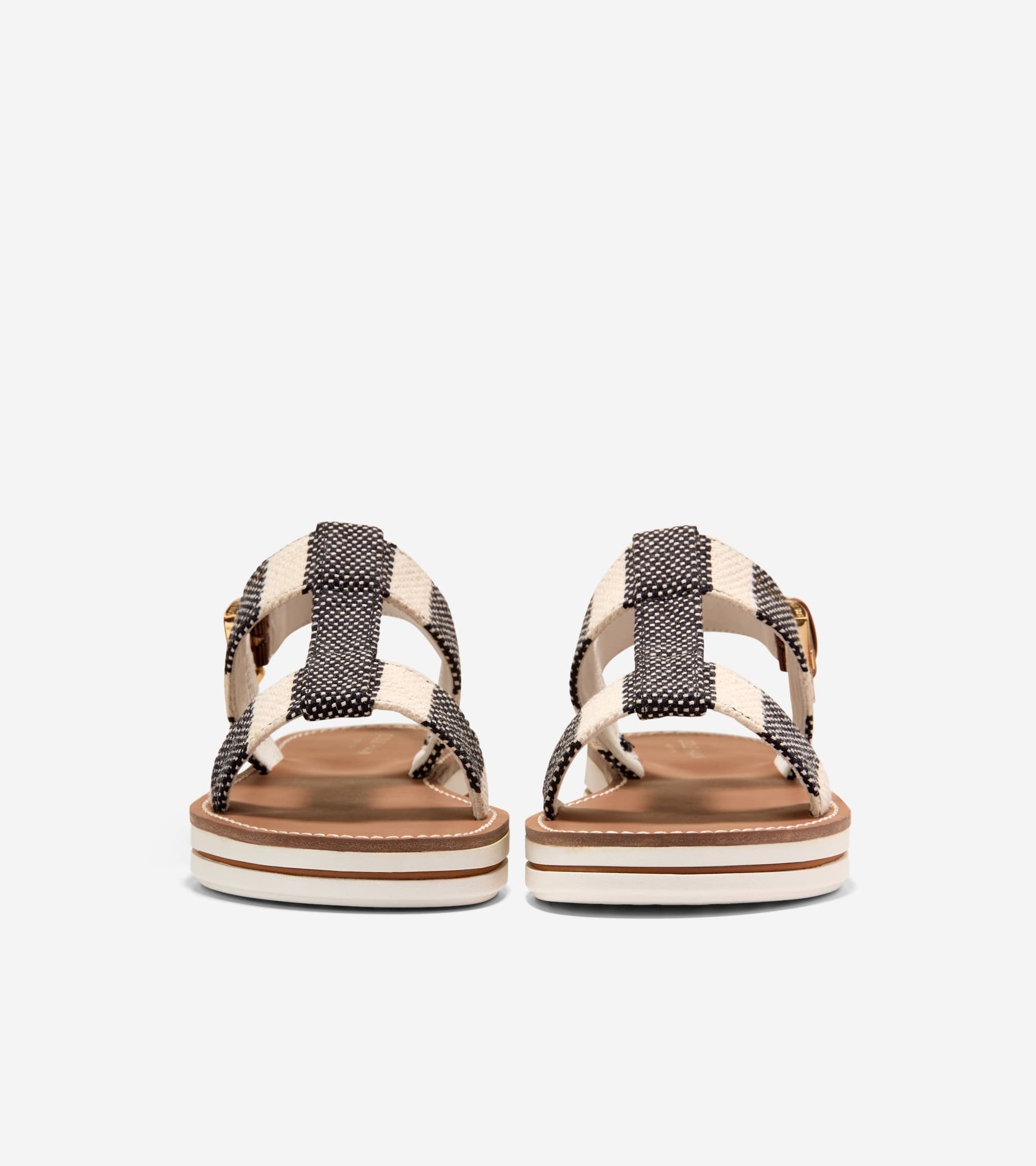 Women's Pinch Long-Weekender Sandals-Black Stripe-British Tan