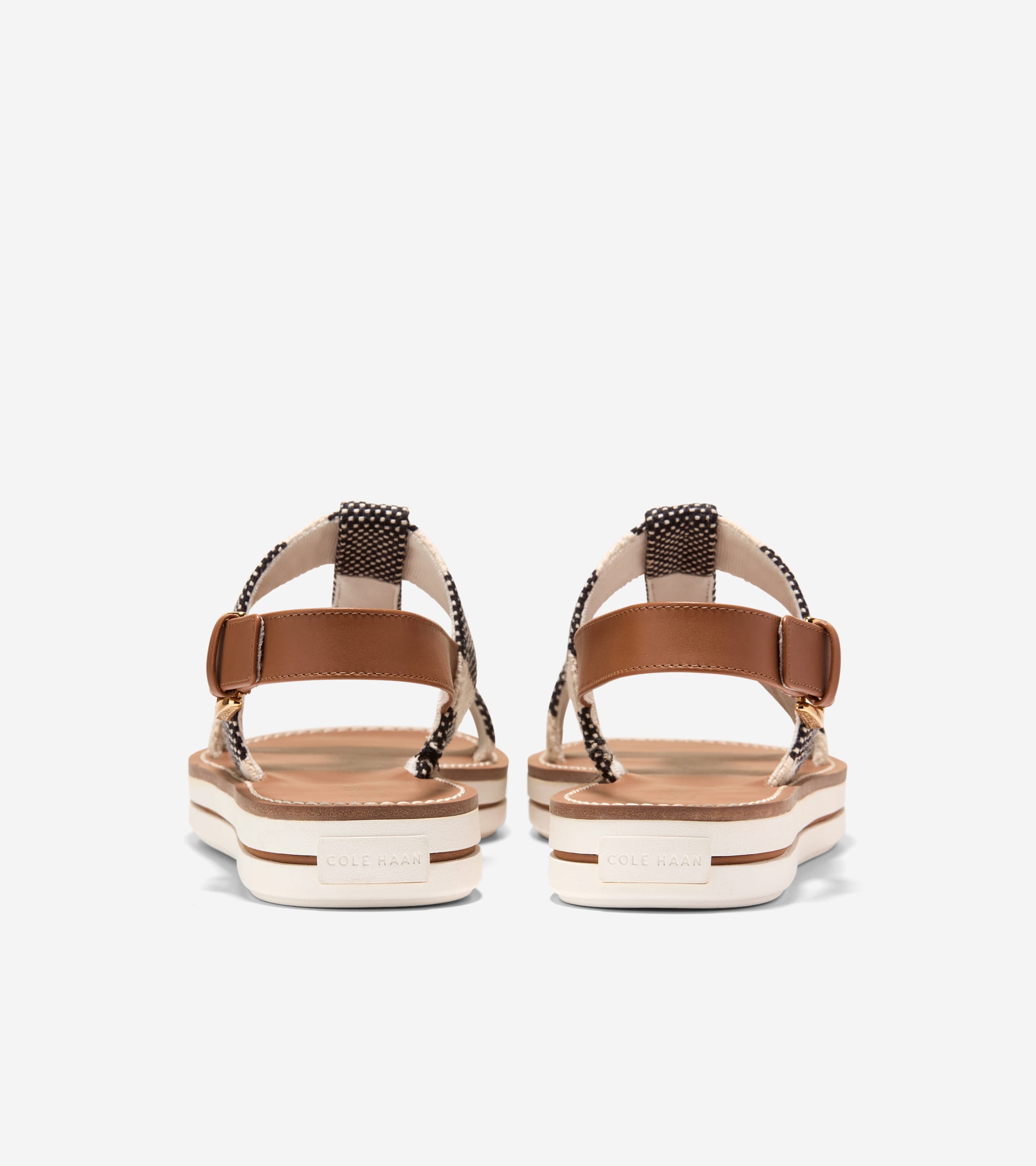 Women's Pinch Long-Weekender Sandals in Black, beige | Cole Haan