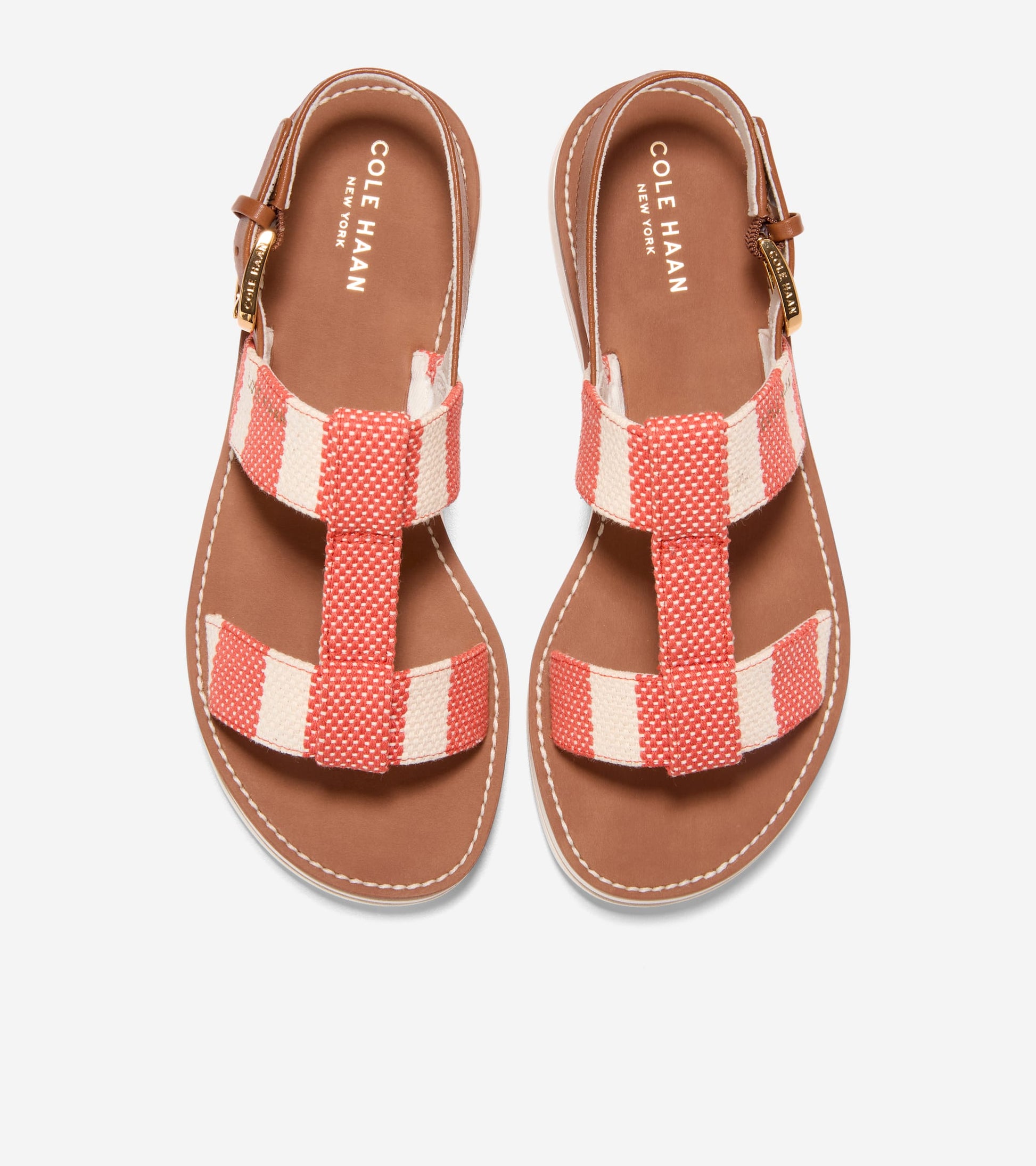 Women's Pinch Long-Weekender Sandals-Summer Fig Stripe-British Tan