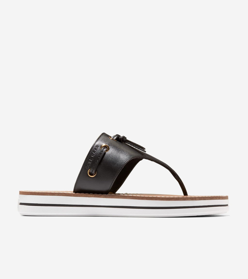 Women's Pinch Long-Weekender Thong Sandals-Black