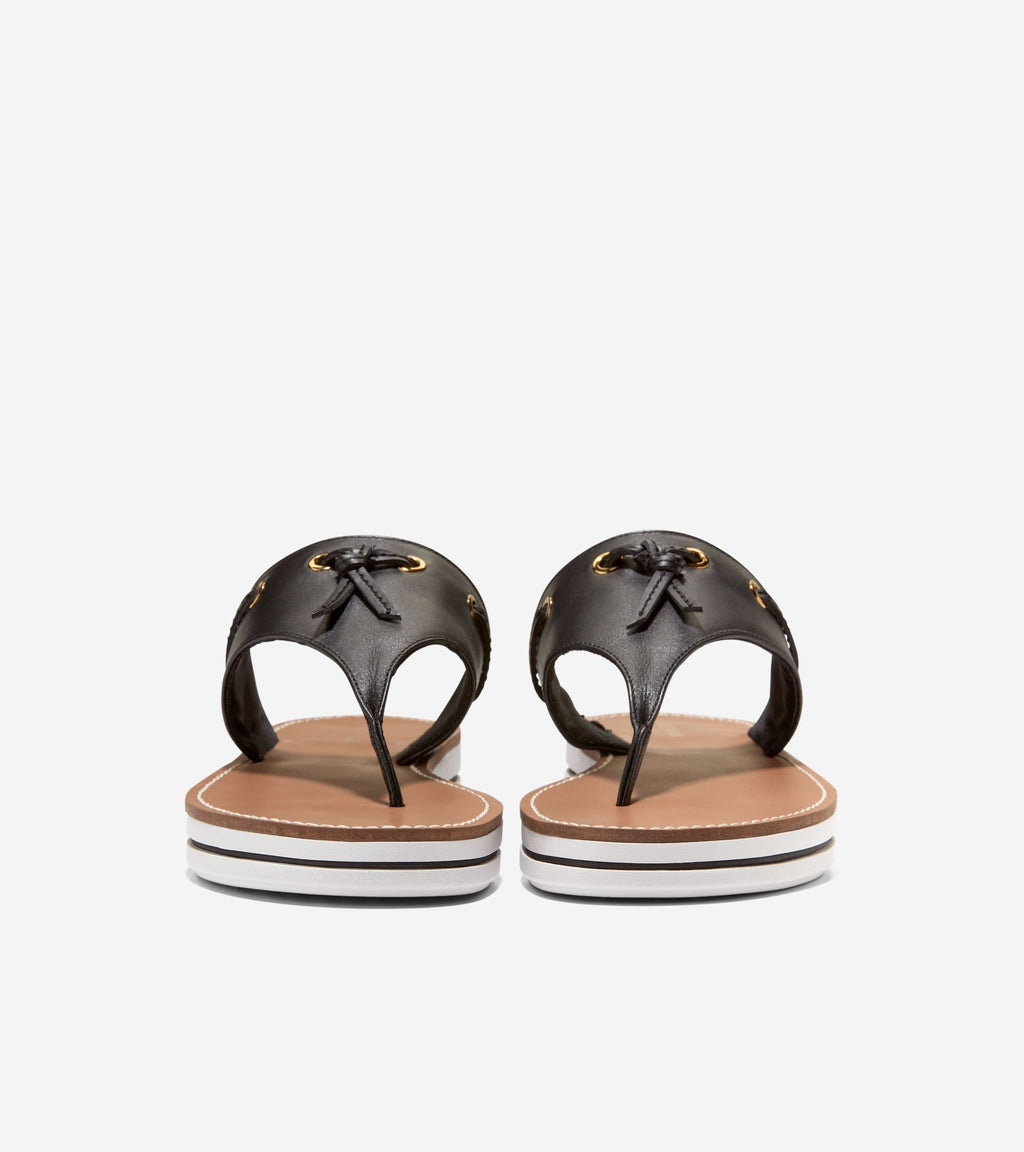 Women's Pinch Long-Weekender Thong Sandals-Black
