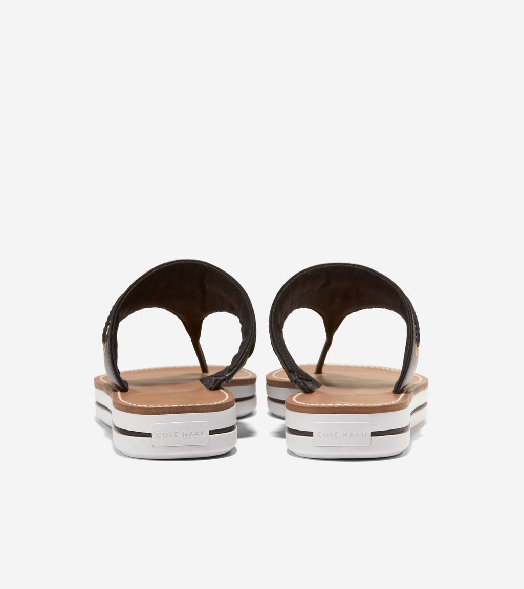 Women's Pinch Long-Weekender Thong Sandals-Black