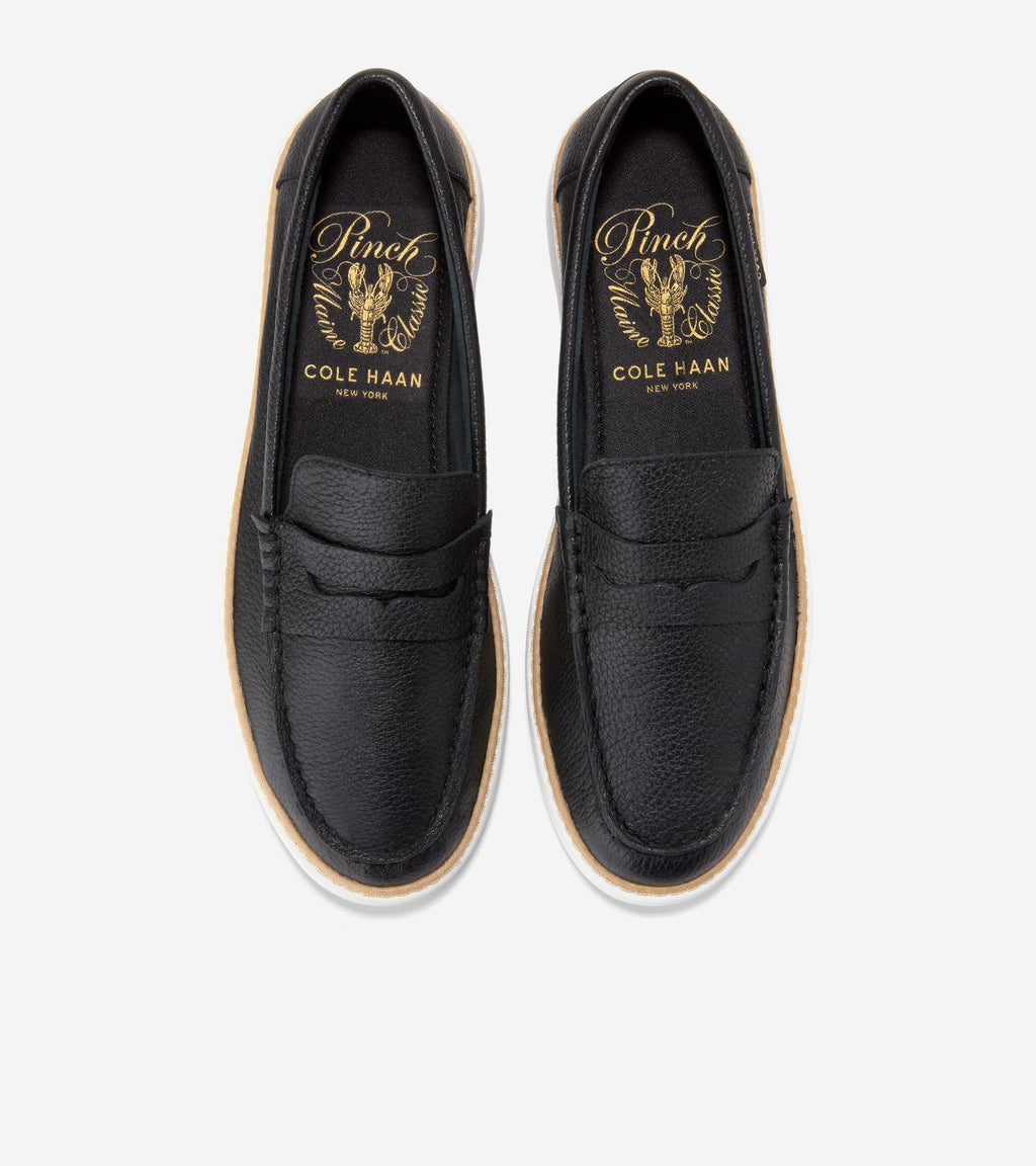 Women's Pinch Long-Weekender Penny Loafers-Black