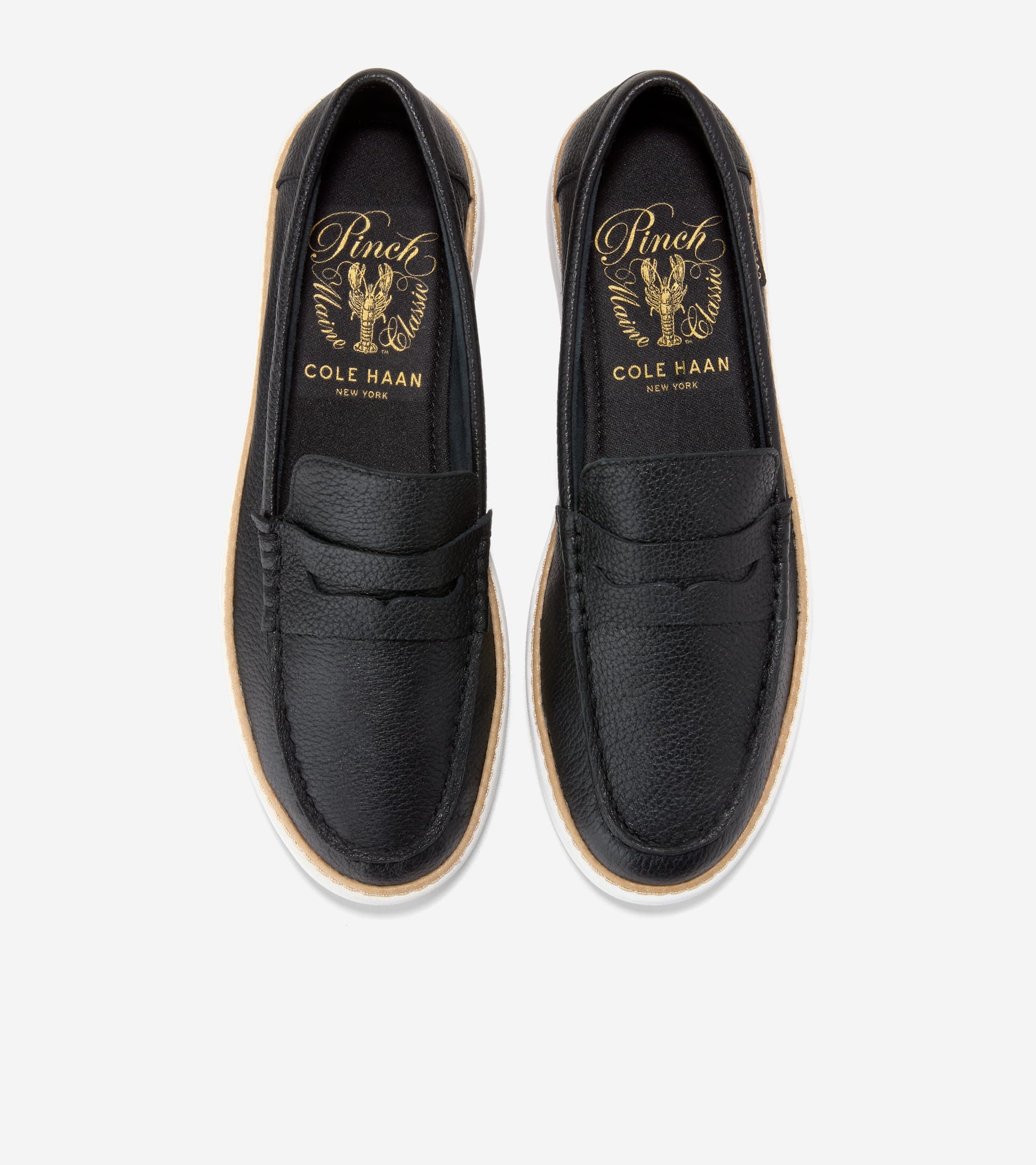 Women's Pinch Long-Weekender Penny Loafers-Black