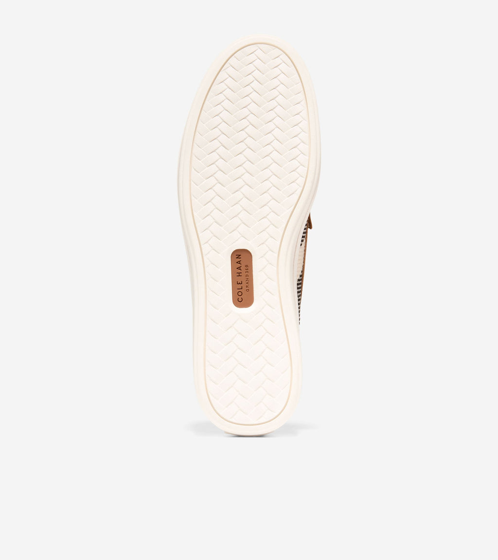 Women's Pinch Long-Weekender Penny Loafers-Black Stripe-British Tan