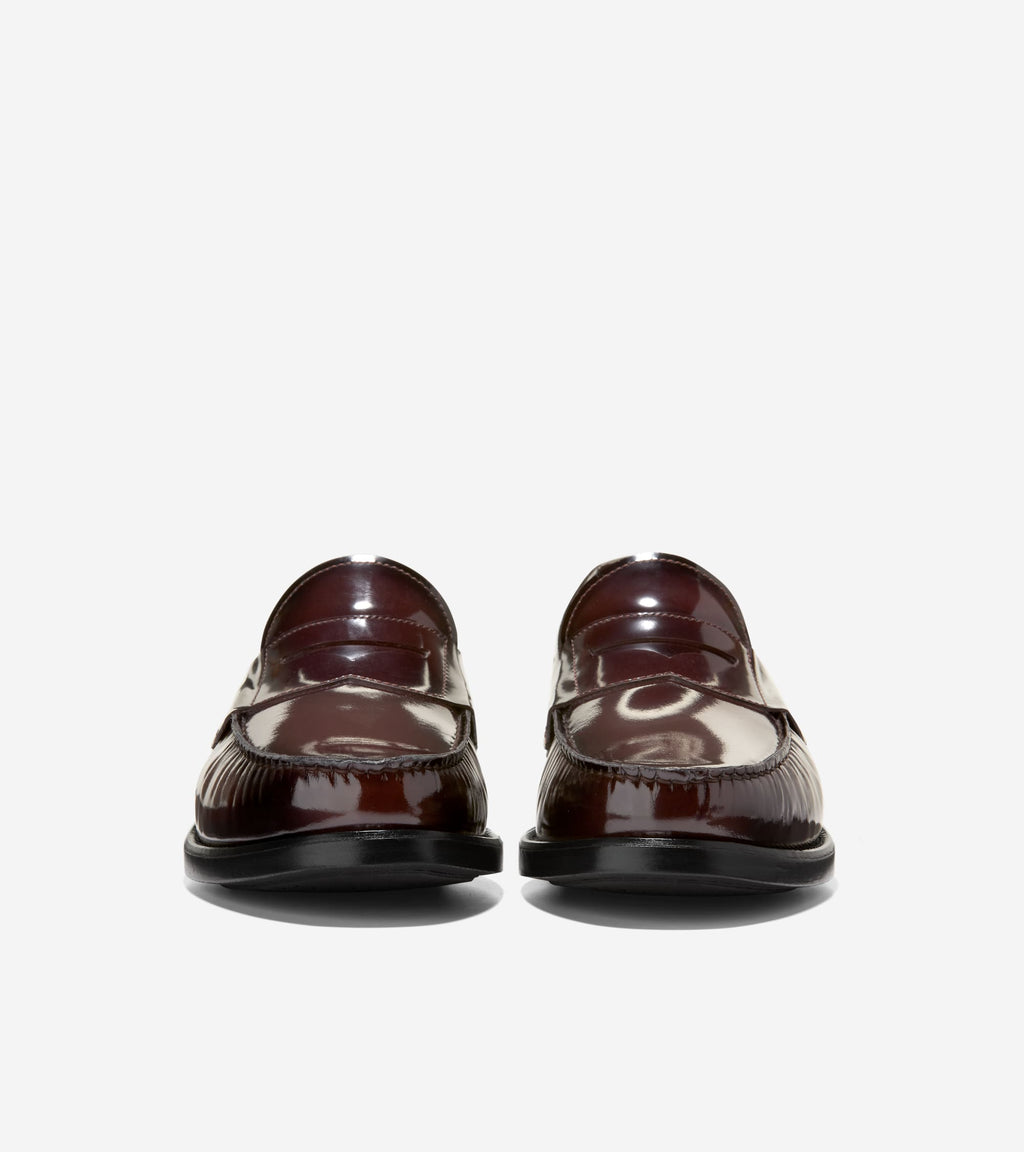 Men's Pinch Penny Flexcraft Loafers-Burgundy Brush Off-Black