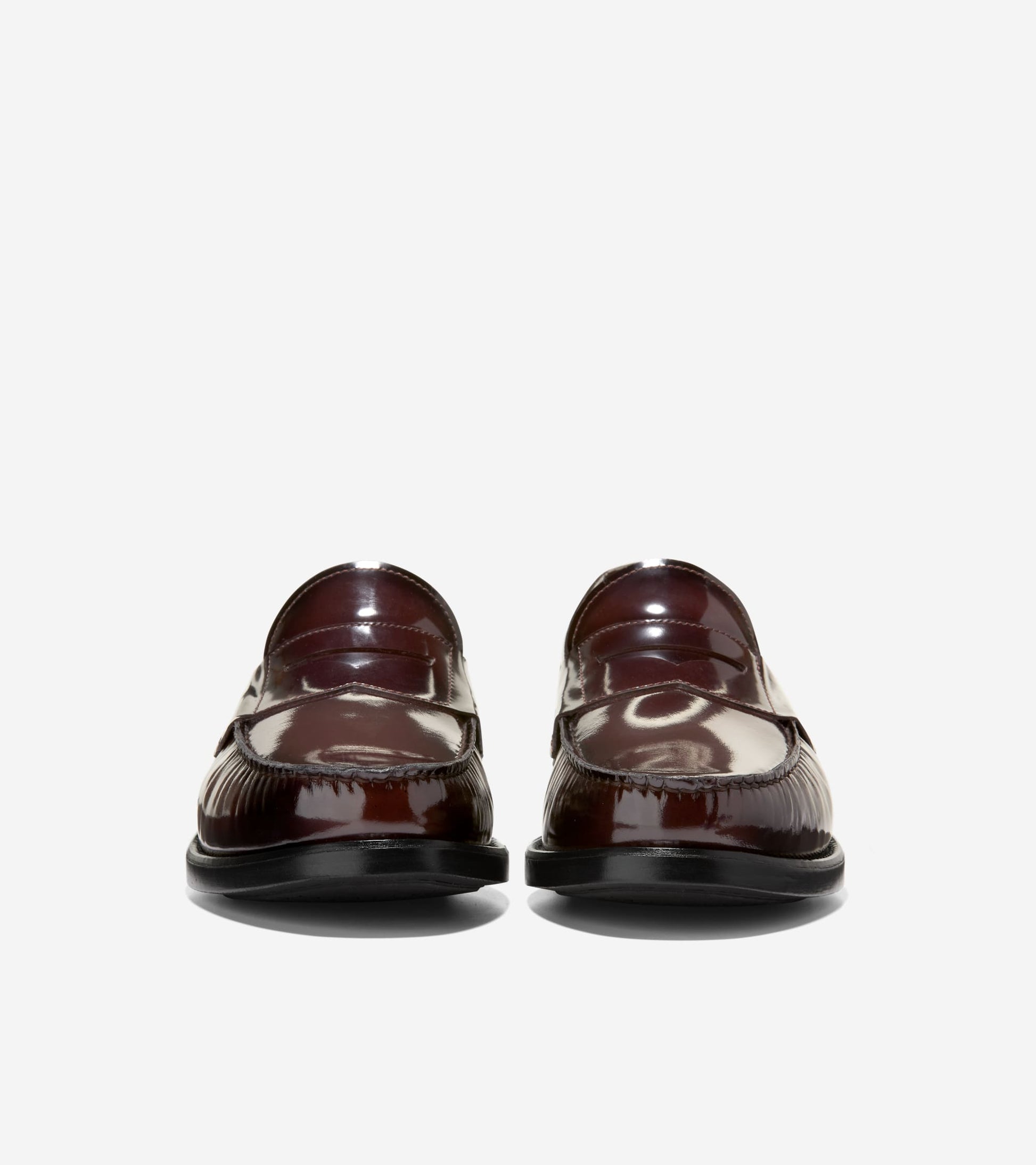 Men's Pinch Penny Flexcraft Loafers-Burgundy Brush Off-Black