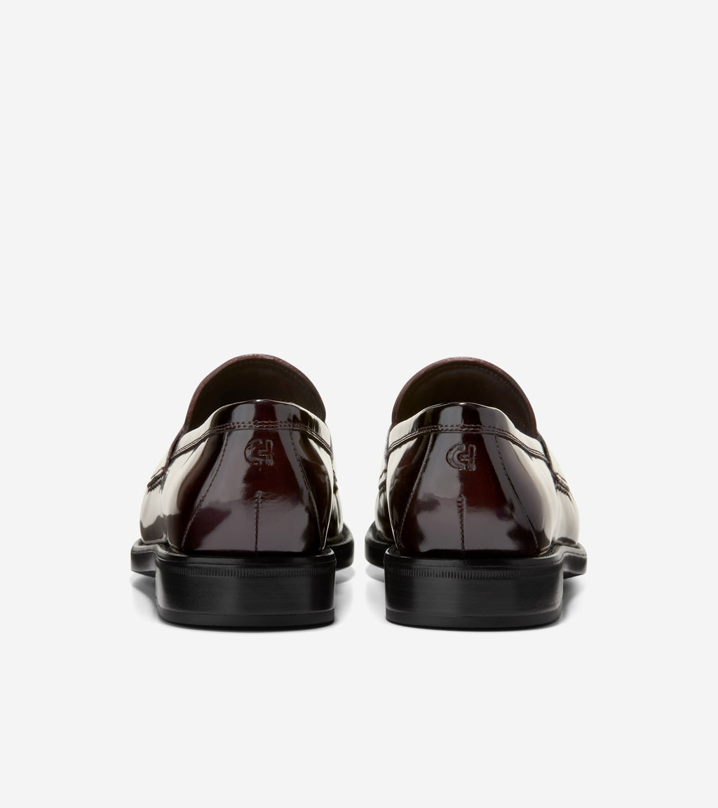 Men's Pinch Penny Flexcraft Loafers-Burgundy Brush Off-Black