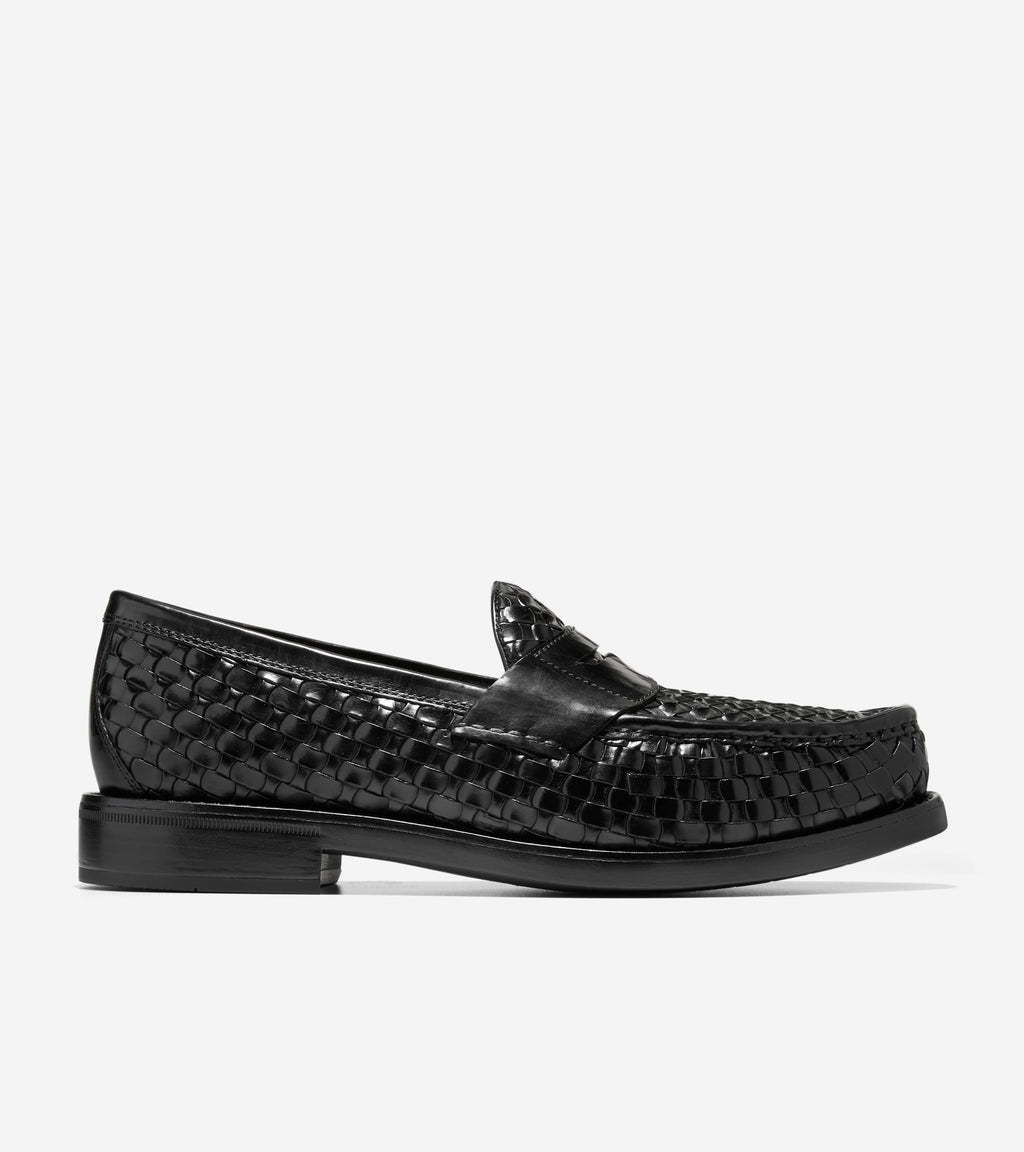 Men's Pinch Penny Woven Flexcraft Loafers-Black