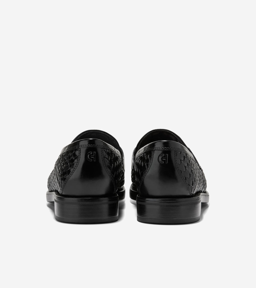 Men's Pinch Penny Woven Flexcraft Loafers-Black
