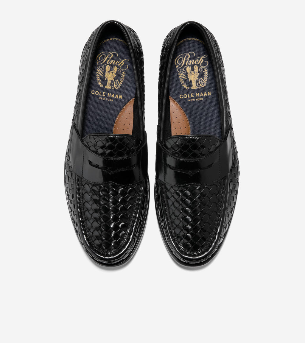 Men's Pinch Penny Woven Flexcraft Loafers-Black