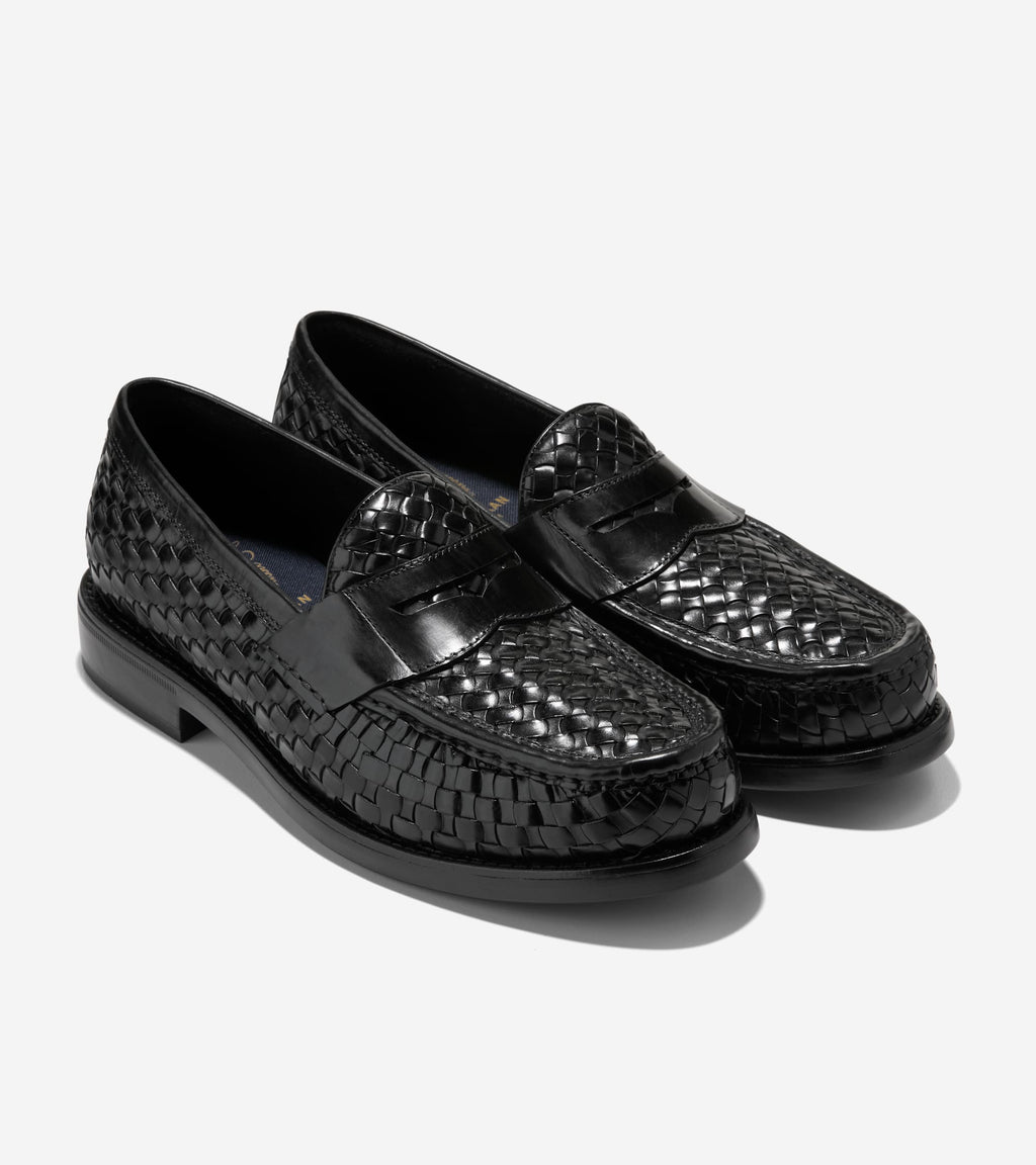 Men's Pinch Penny Woven Flexcraft Loafers-Black