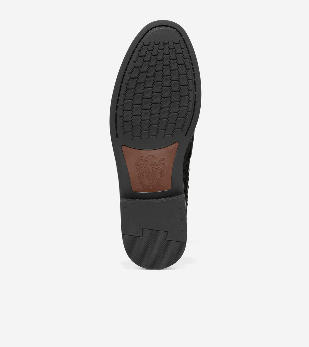 Men's Pinch Penny Woven Flexcraft Loafers-Black
