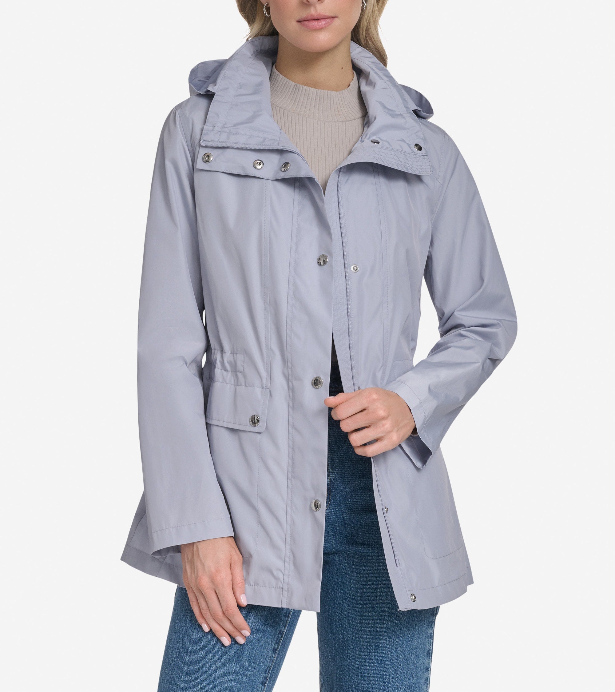Women's Packable Short Parka in Grey | Cole Haan