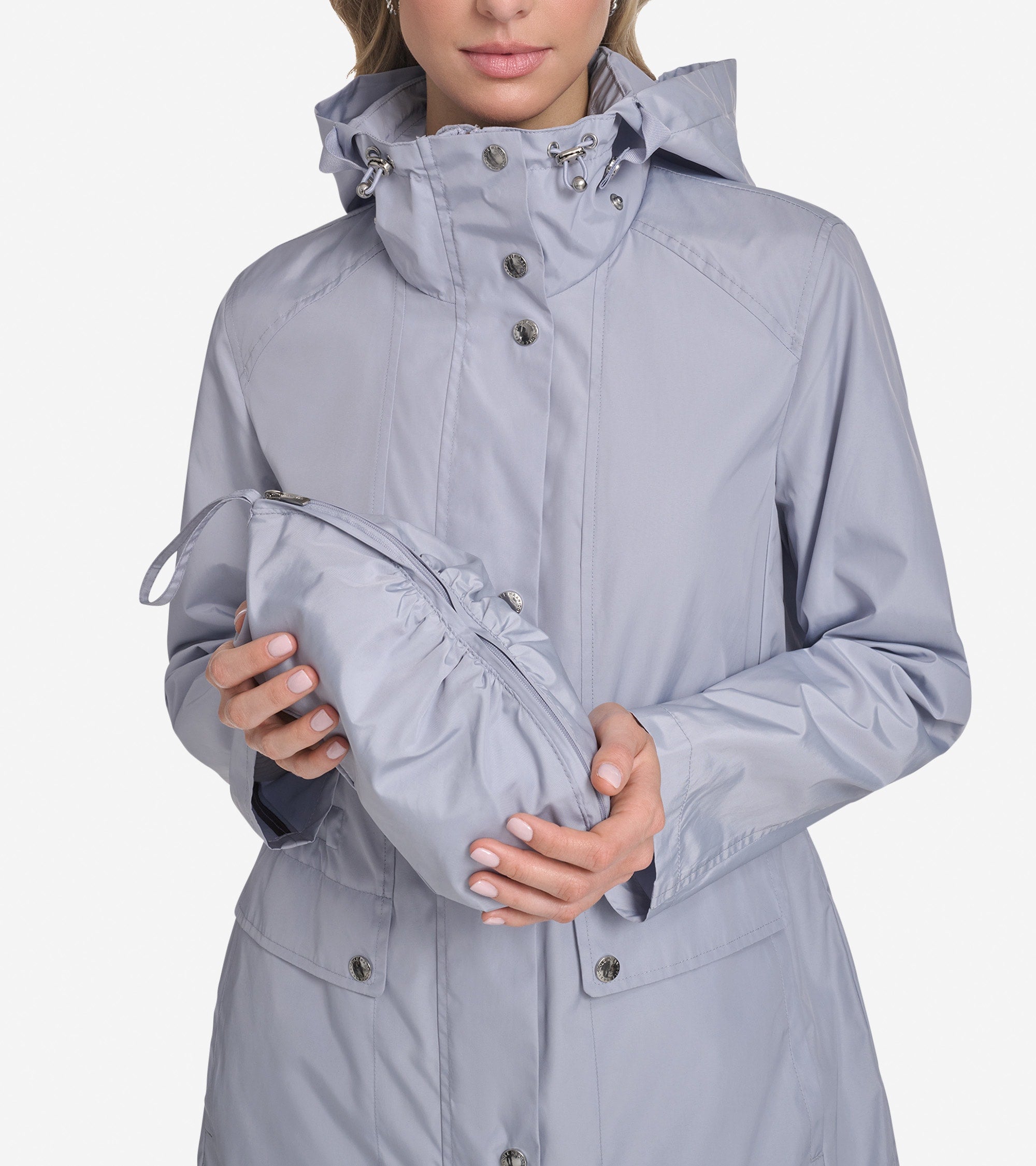 【美品】AKM J006 neck zip parka グレー(S) AKM［エイケイエム］公式オンラインショップ | パーカー