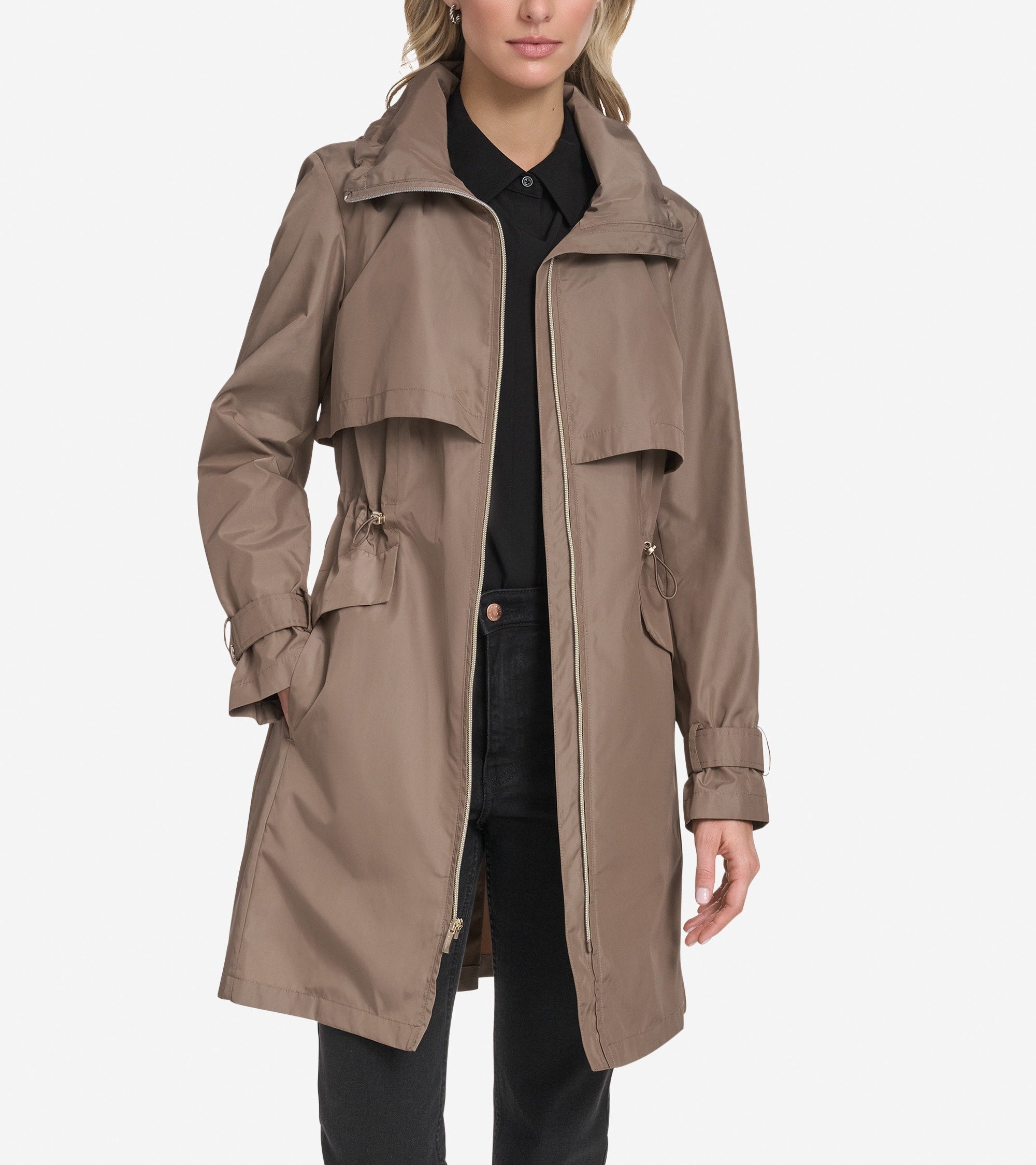 Women's Packable Trench Coat in Beige | Cole Haan