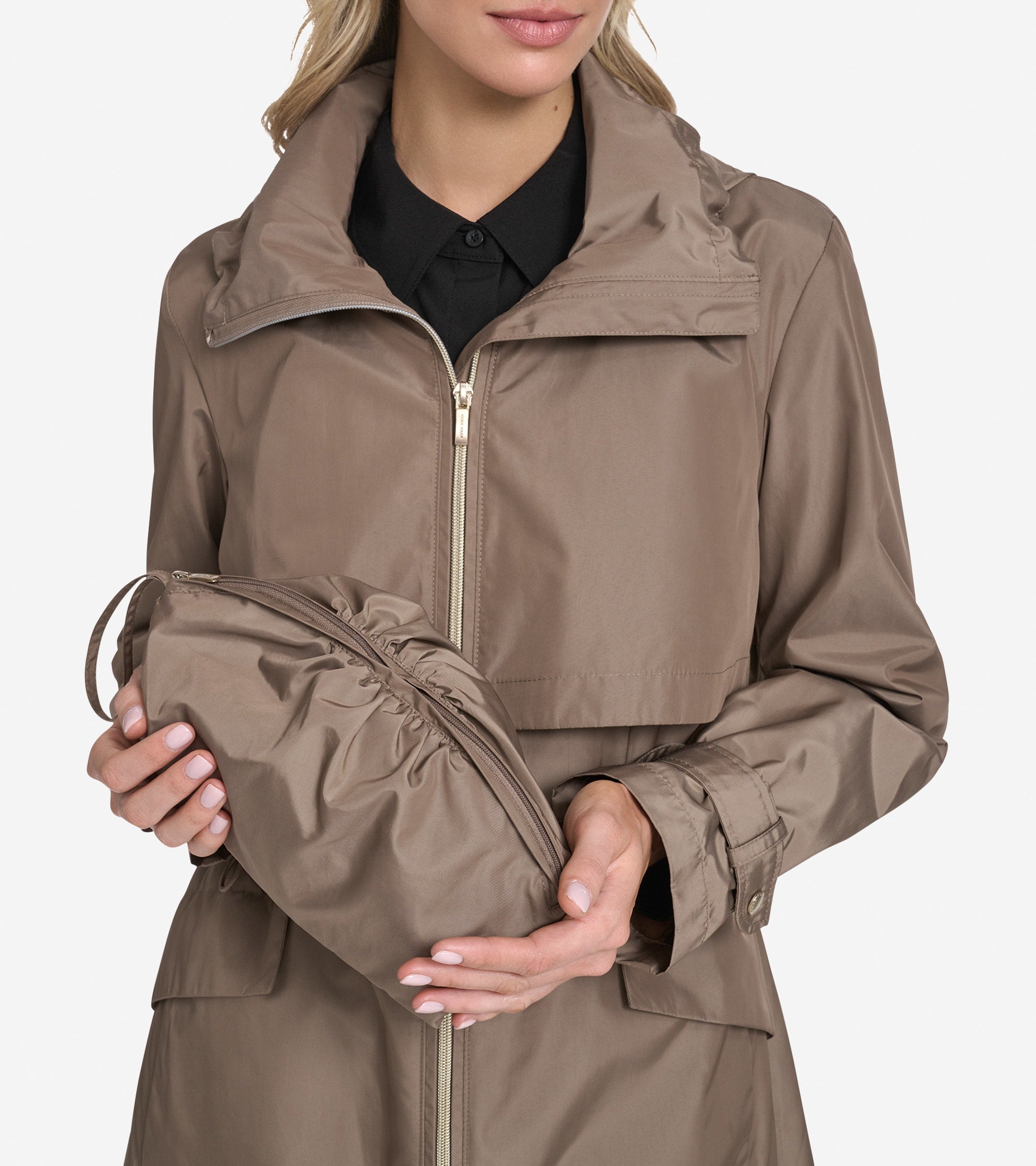 ジャケット・アウター HAVERSACK gardiane check coat 2020AW Women's Packable Trench Coat in Beige | Cole Haan