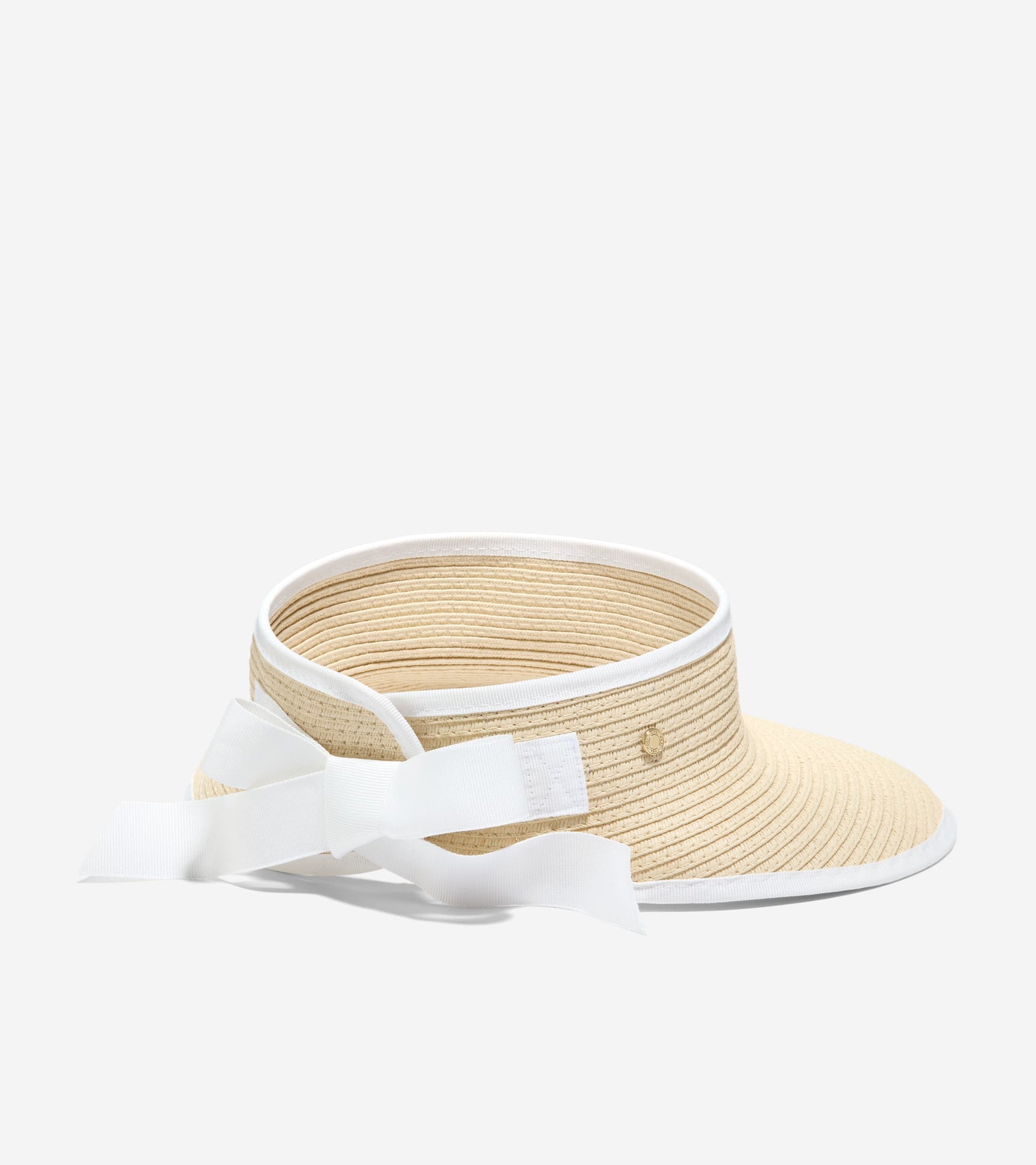 Women's Packable Straw Visor-Natural