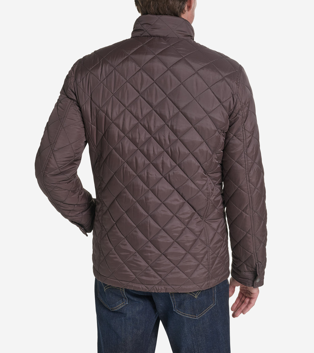 Men's Quilted Jacket with Faux Sherpa Liner-Wren