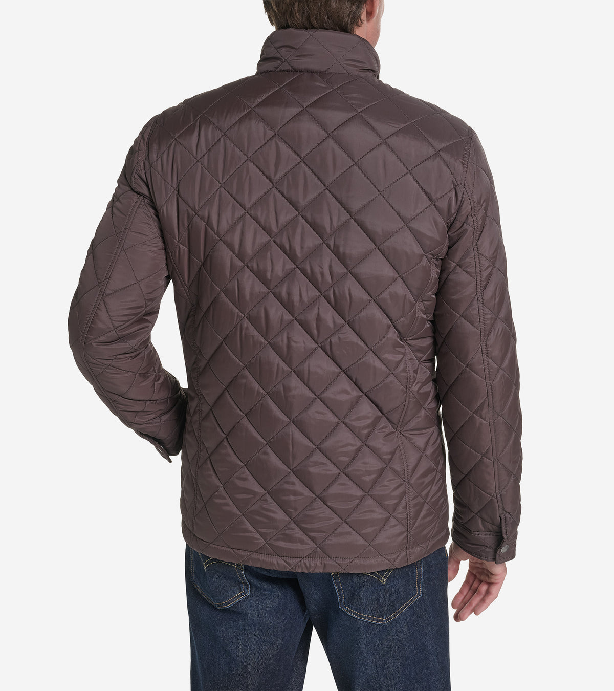 Men's Quilted Jacket with Faux Sherpa Liner-Wren