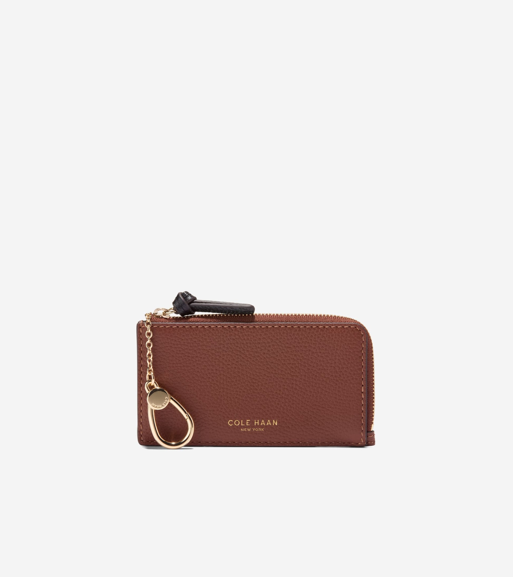 Women's Rachel Card Case-Dark Cuoio-Black-Golden Honey