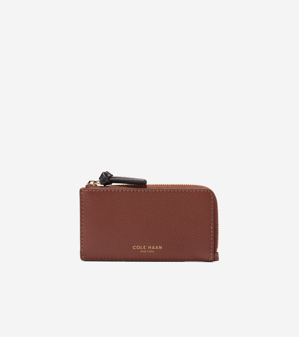 Women's Rachel Card Case-Dark Cuoio-Black-Golden Honey